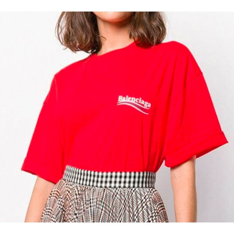 Balenciaga Balenciaga Logo Print T-Shirt Red Size S Size S / US 4 / IT 40 - 10 Thumbnail