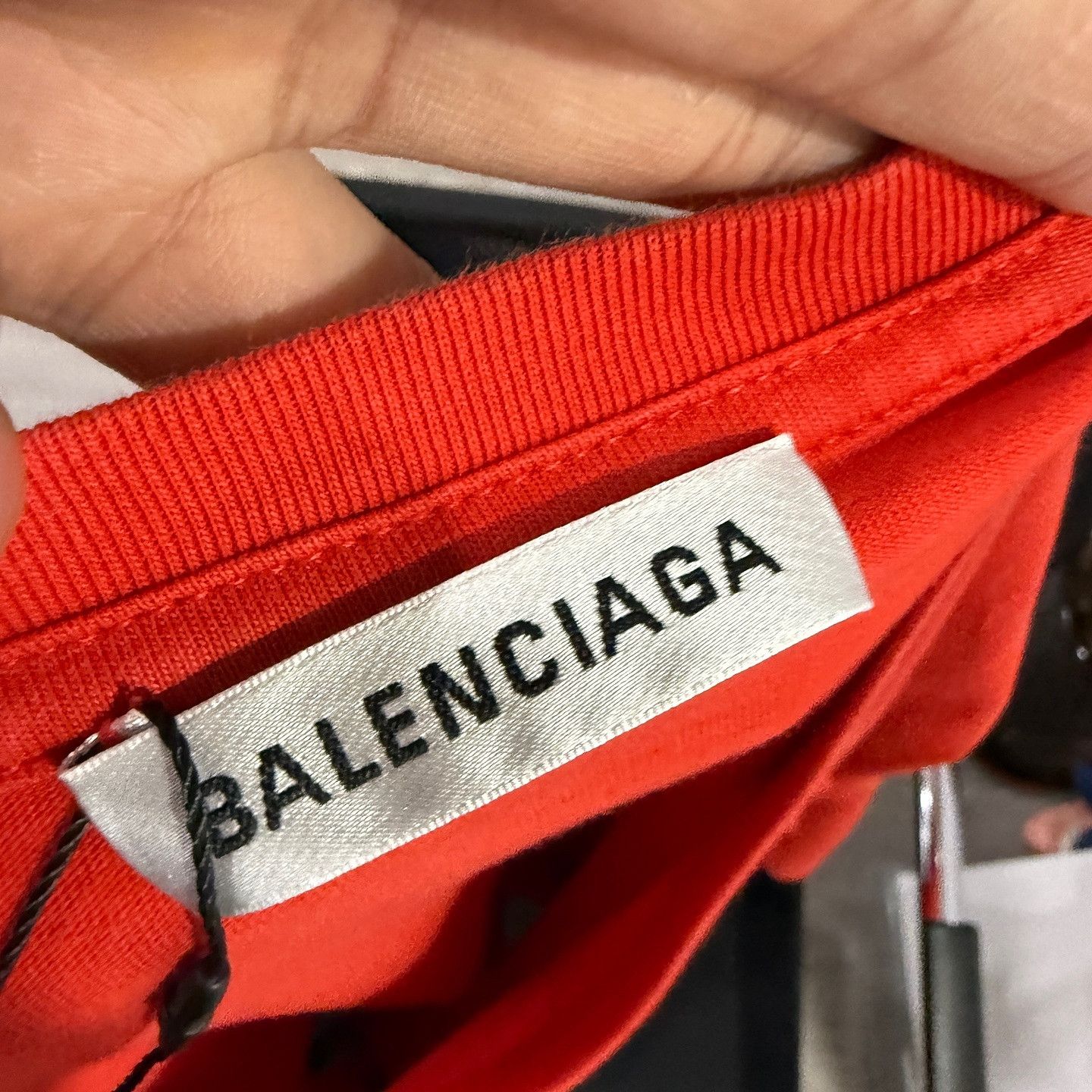 Balenciaga Balenciaga Logo Print T-Shirt Red Size S Size S / US 4 / IT 40 - 3 Thumbnail