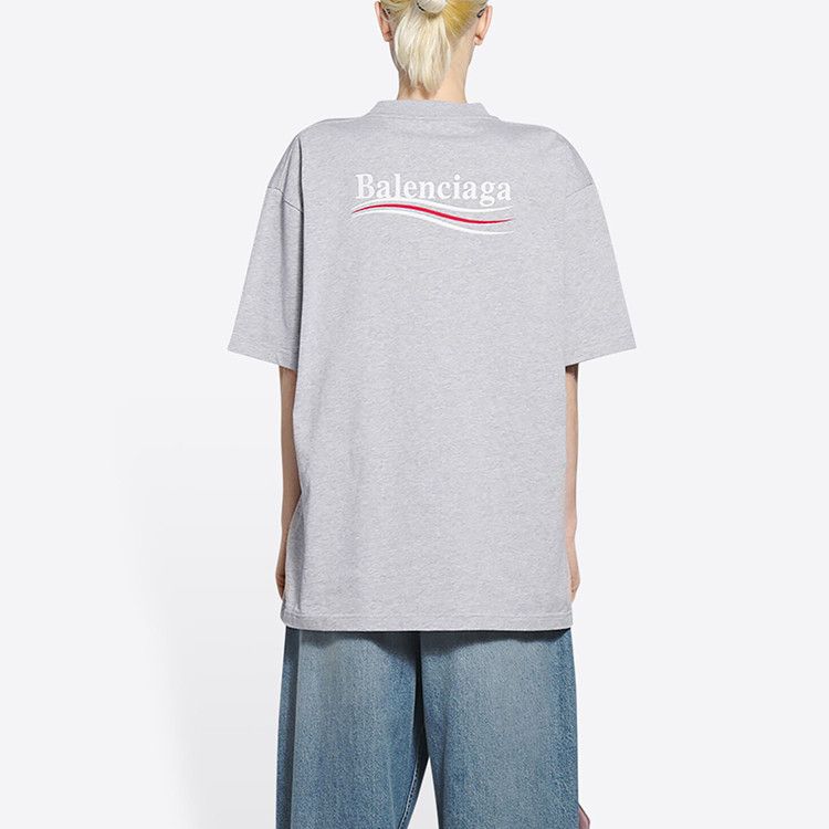 Balenciaga Balenciaga Wave Logo T-Shirt Size M Size US M / EU 48-50 / 2 - 8 Thumbnail