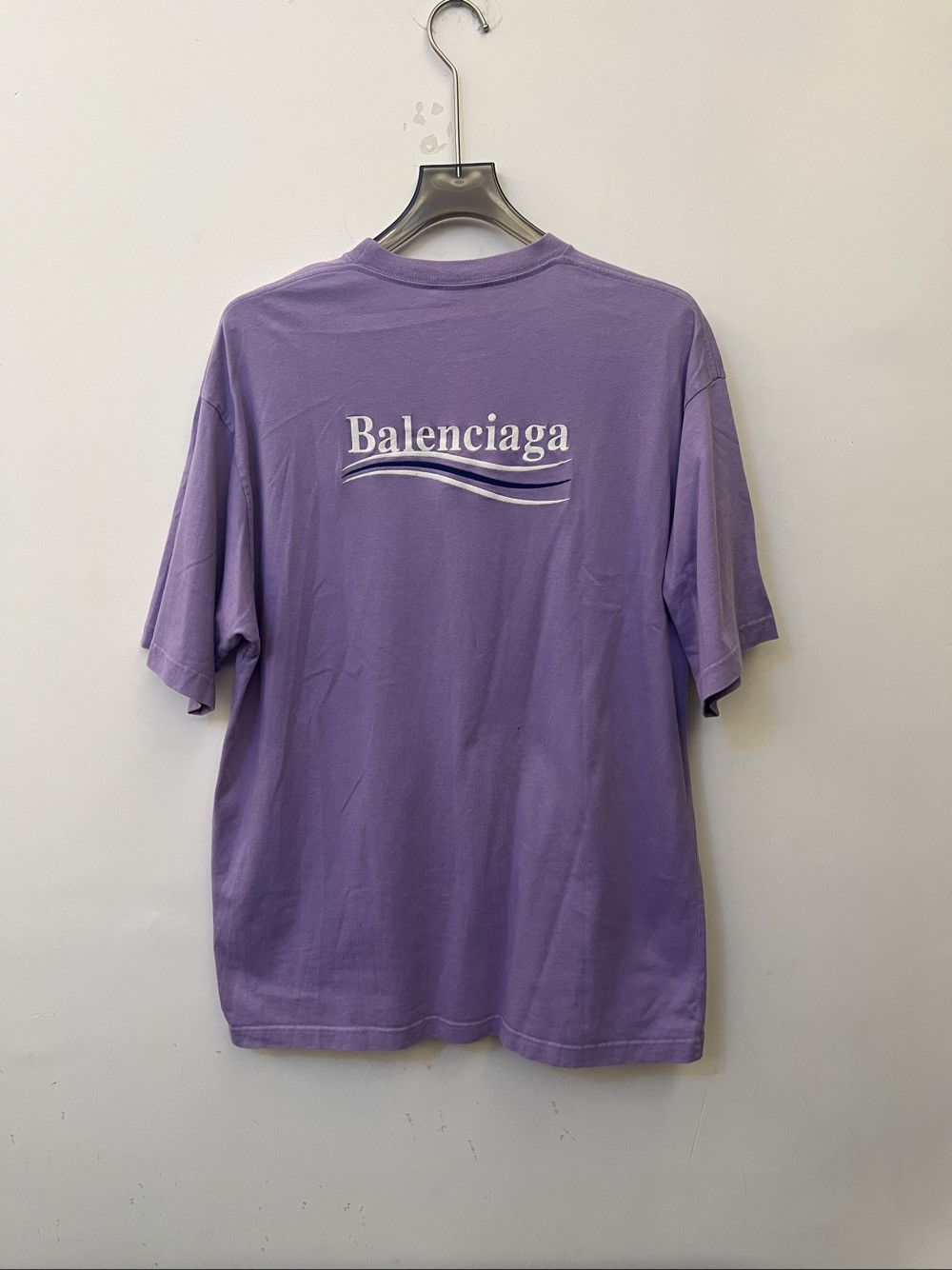 Balenciaga Balenciaga Wave Logo T-Shirt Size M Size US M / EU 48-50 / 2 - 2 Thumbnail