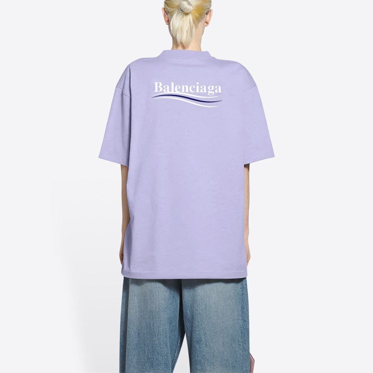Balenciaga Balenciaga Wave Logo T-Shirt Size M Size US M / EU 48-50 / 2 - 9 Thumbnail