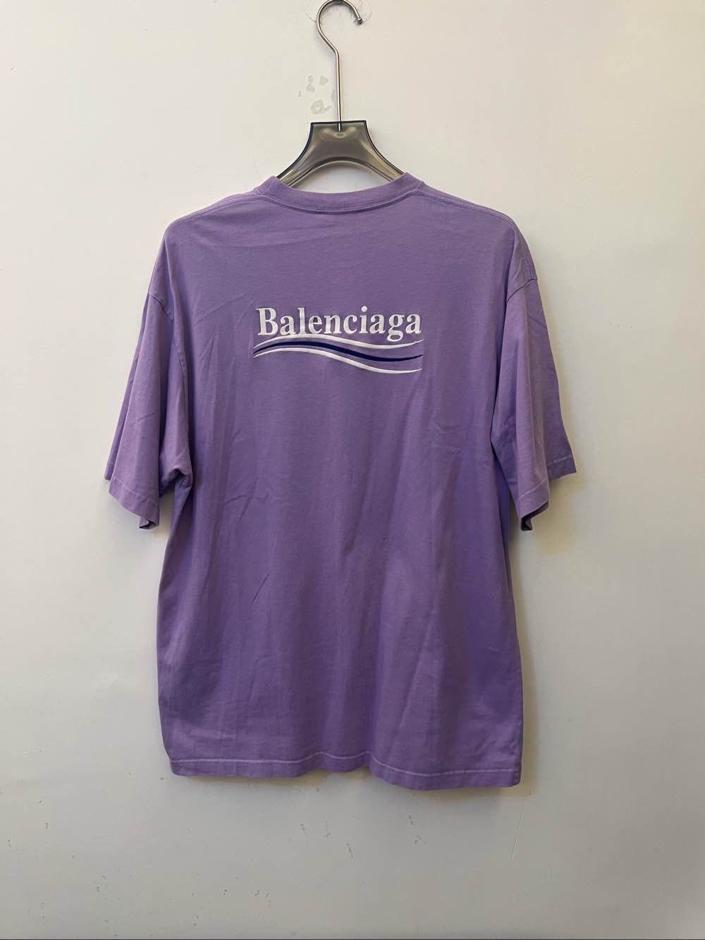 Balenciaga Balenciaga Wave Logo T-Shirt Size M Size US M / EU 48-50 / 2 - 7 Thumbnail