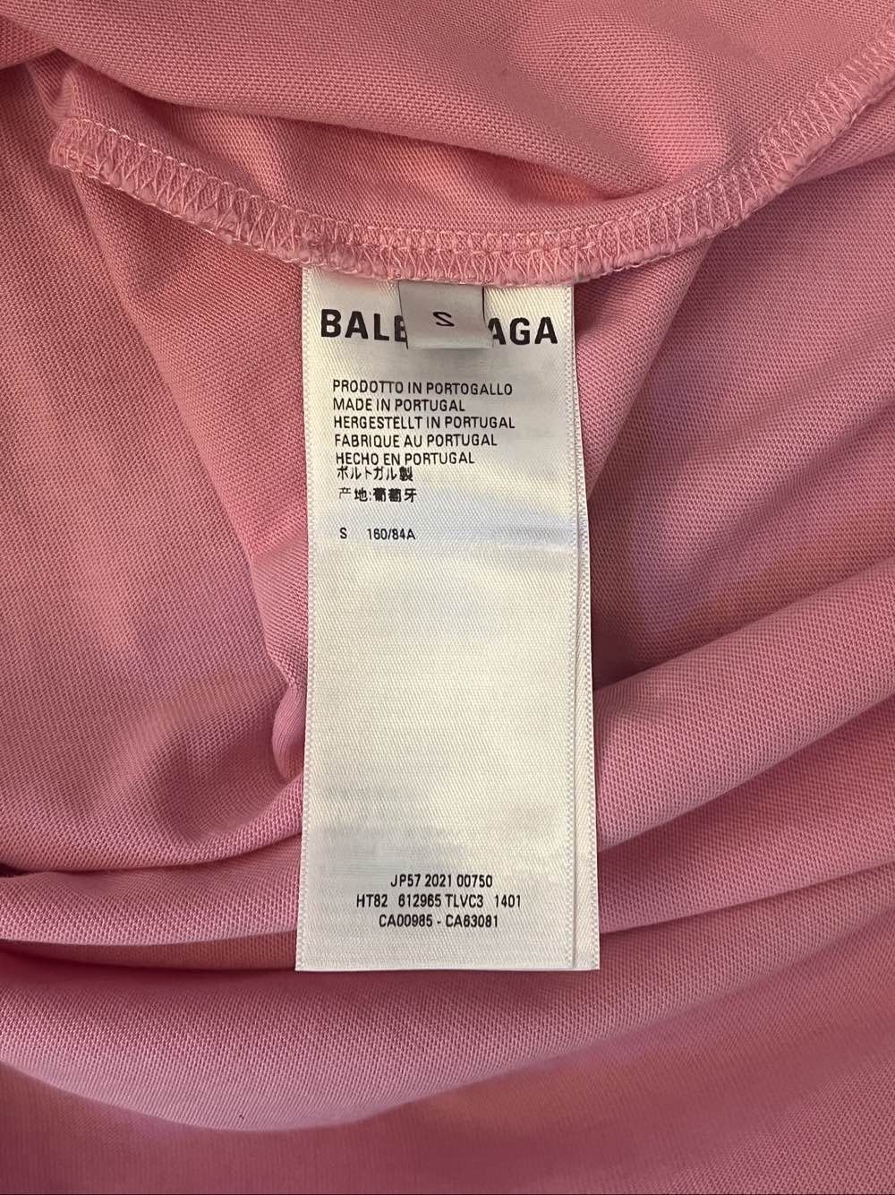 Balenciaga Balenciaga Heart Logo T-Shirt Pink Size S Size US S / EU 44-46 / 1 - 4 Thumbnail