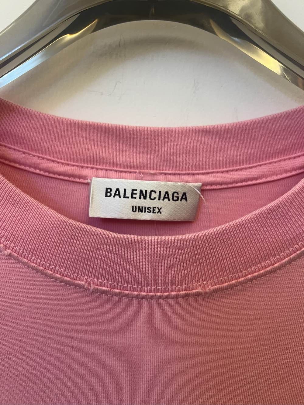 Balenciaga Balenciaga Heart Logo T-Shirt Pink Size S Size US S / EU 44-46 / 1 - 3 Thumbnail