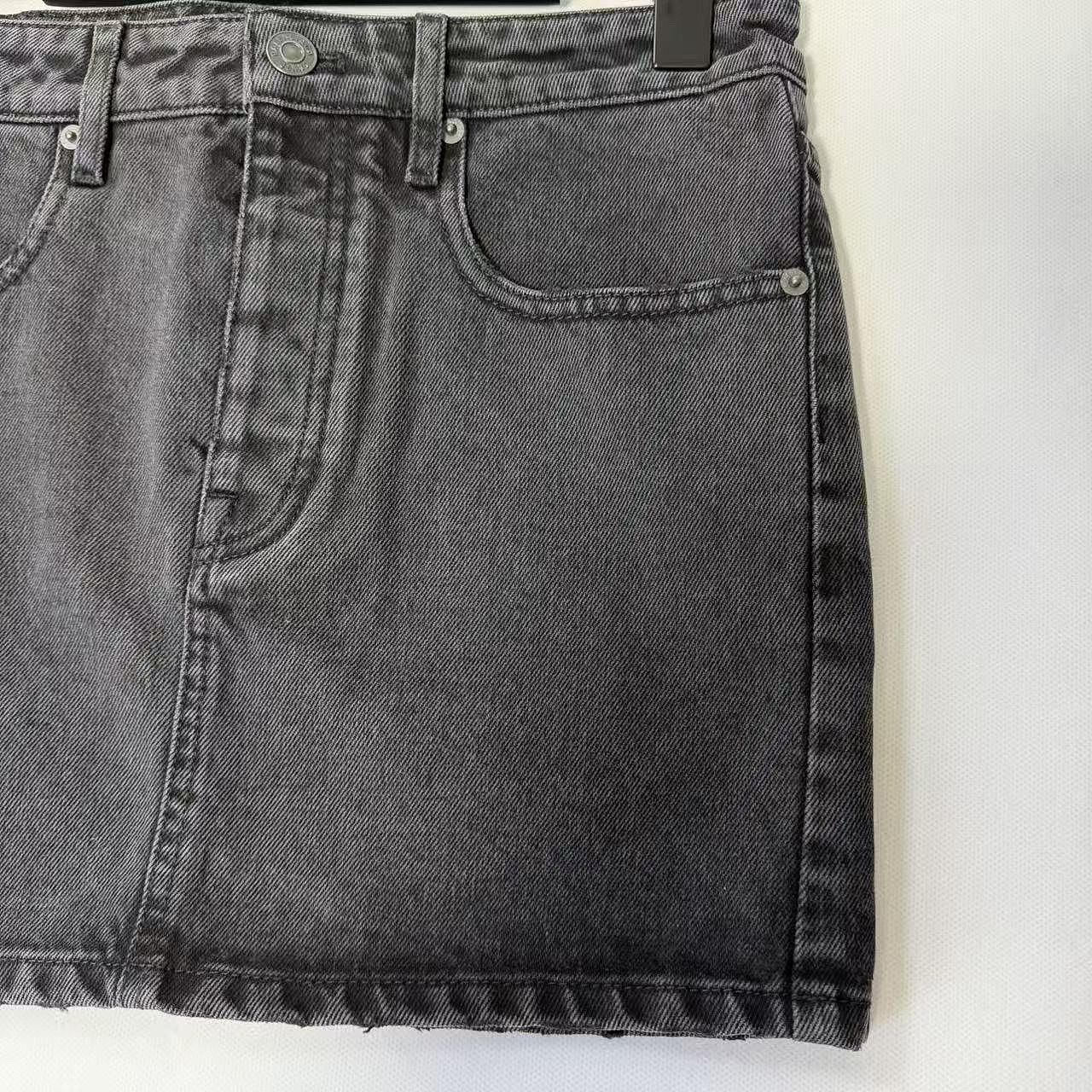 Balenciaga Balenciaga Black Denim Mini Skirt Size 36 Size 26" / US 2 / IT 38 - 6 Thumbnail