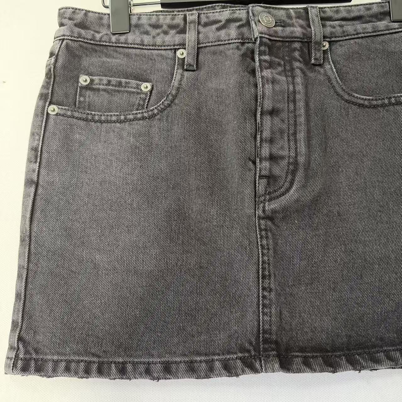 Balenciaga Balenciaga Black Denim Mini Skirt Size 36 Size 26" / US 2 / IT 38 - 7 Thumbnail