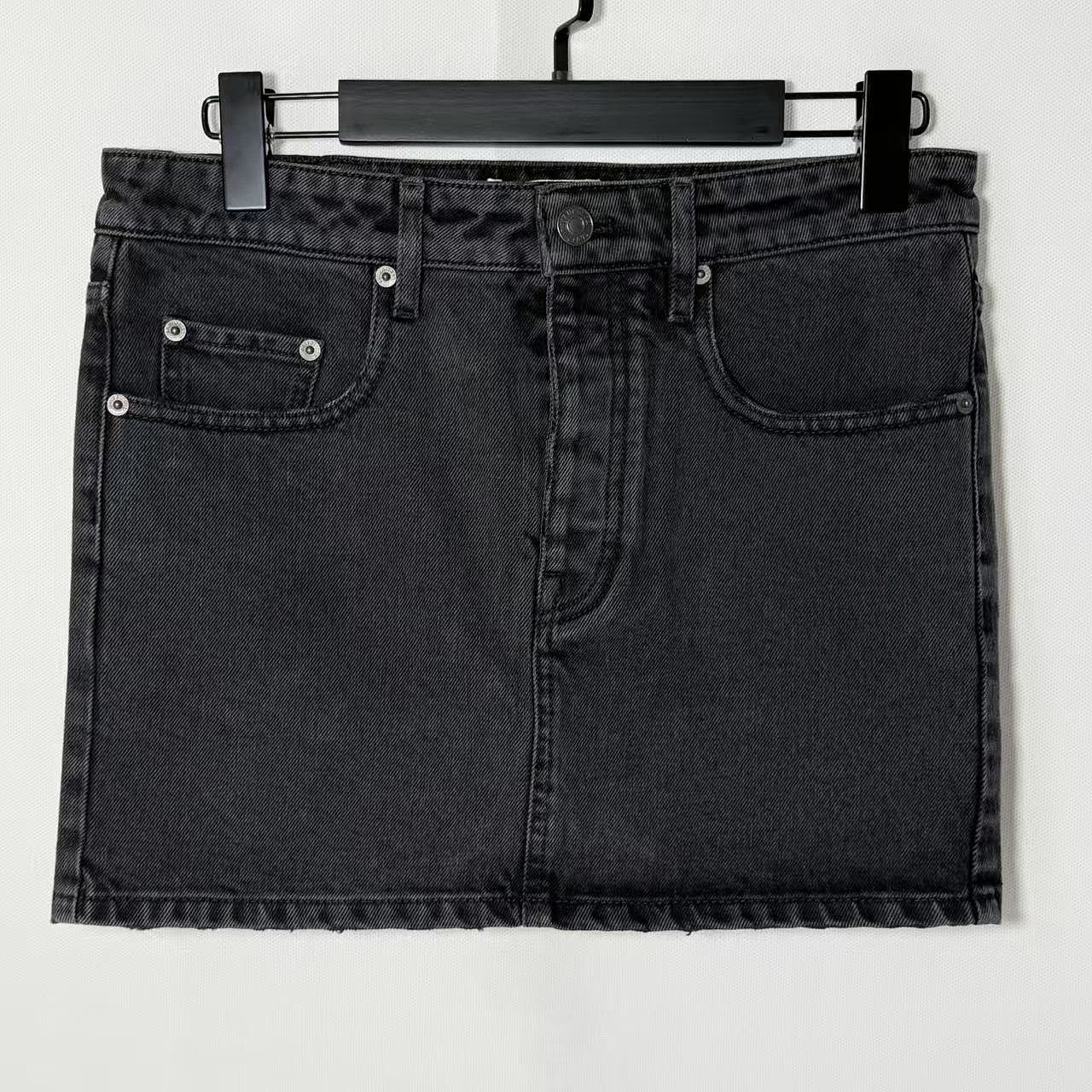 Balenciaga Balenciaga Black Denim Mini Skirt Size 36 Size 26" / US 2 / IT 38 - 5 Thumbnail