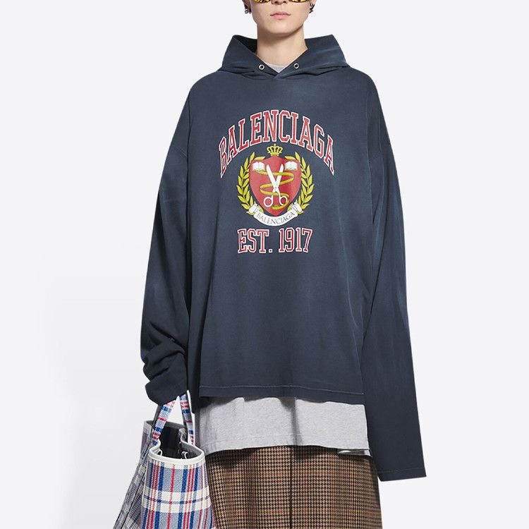 Balenciaga Balenciaga Logo Crest Hoodie Size M Size M / US 6-8 / IT 42-44 - 10 Thumbnail
