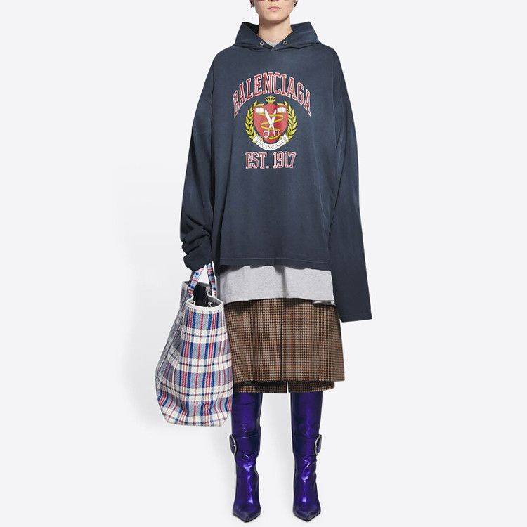 Balenciaga Balenciaga Logo Crest Hoodie Size M Size M / US 6-8 / IT 42-44 - 9 Thumbnail