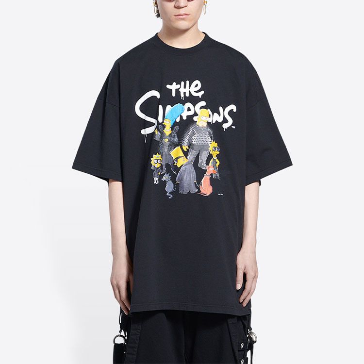 Balenciaga Balenciaga Simpsons Graphic T-Shirt Black Size M Size US M / EU 48-50 / 2 - 8 Thumbnail