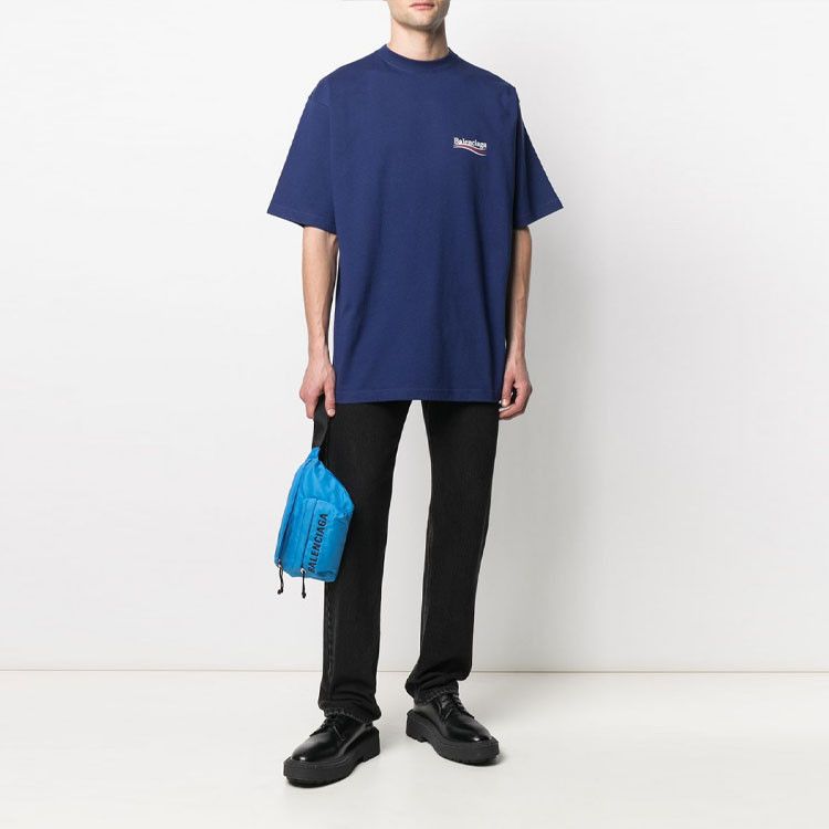 Balenciaga Balenciaga Political Campaign T-Shirt Navy XXS Size US XXS / EU 40 - 7 Thumbnail