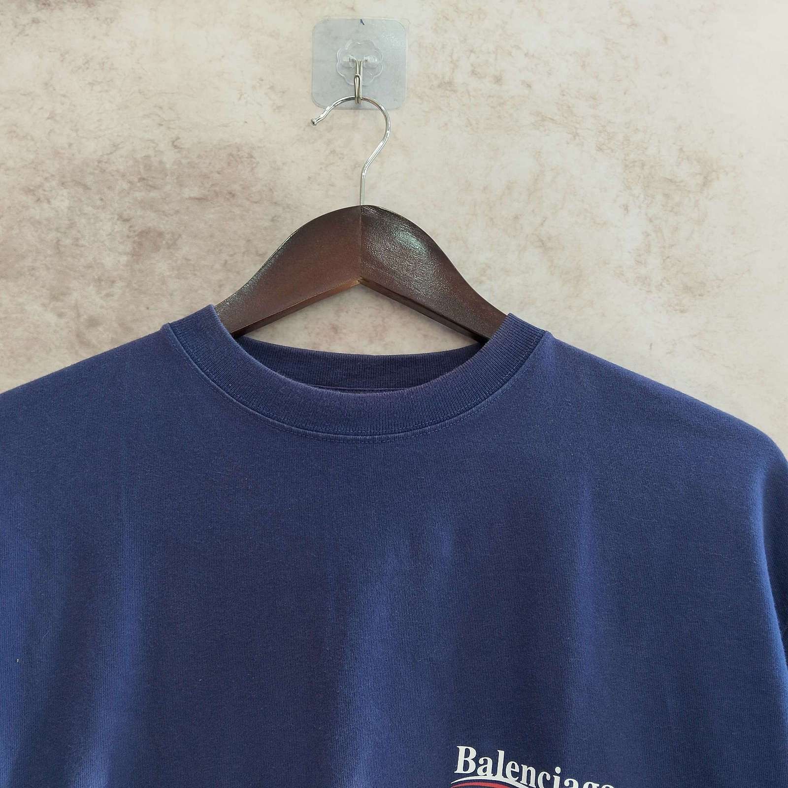 Balenciaga Balenciaga Political Campaign T-Shirt Navy XXS Size US XXS / EU 40 - 6 Thumbnail