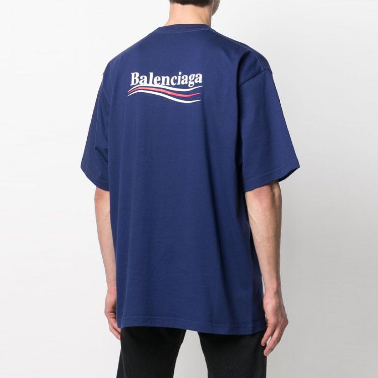 Balenciaga Balenciaga Political Campaign T-Shirt Navy XXS Size US XXS / EU 40 - 9 Thumbnail