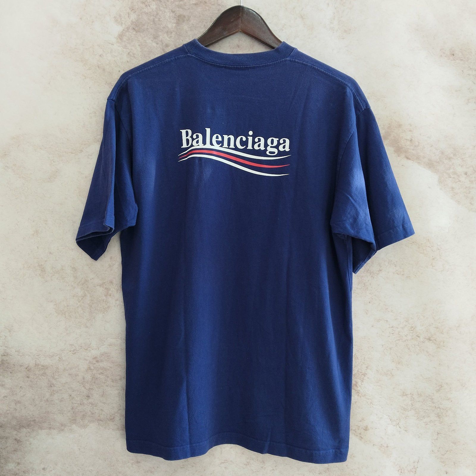 Balenciaga Balenciaga Political Campaign T-Shirt Navy XXS Size US XXS / EU 40 - 2 Thumbnail