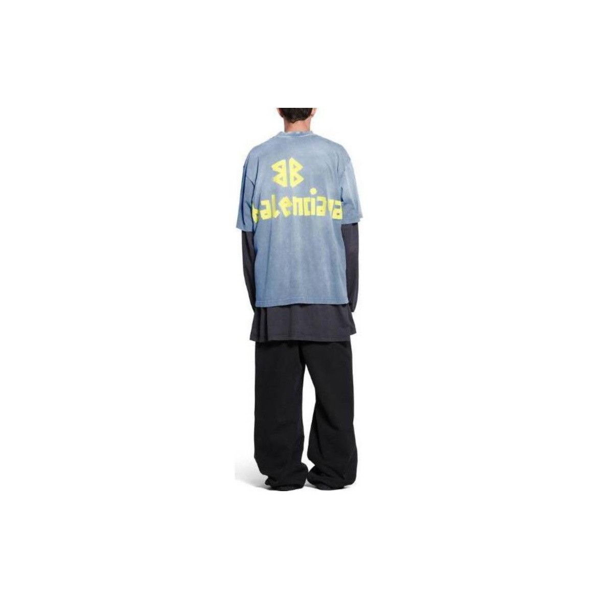 Balenciaga Balenciaga Tape Logo Graphic T-Shirt Size L Size US L / EU 52-54 / 3 - 6 Thumbnail