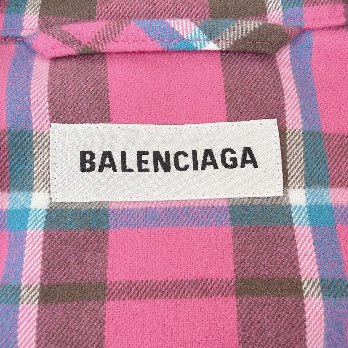 Balenciaga Balenciaga Pink Plaid Jacket Size 34 Size XS / US 0-2 / IT 36-38 - 3 Thumbnail