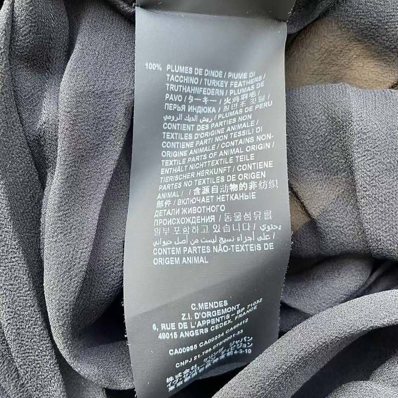 Saint Laurent Paris Saint Laurent Ostrich Feather Silk Cape Size F40 Size M / US 6-8 / IT 42-44 - 9 Thumbnail