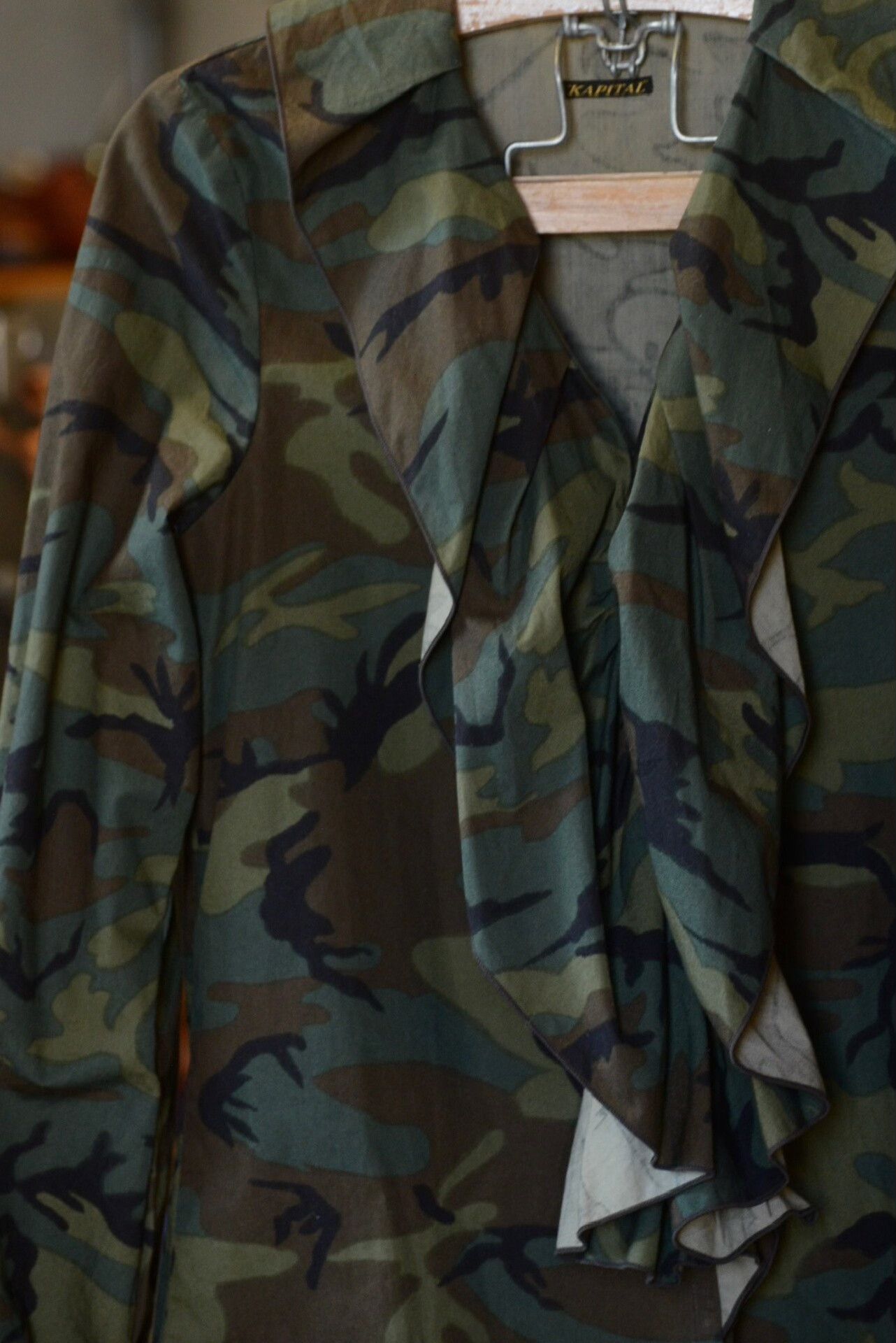 Kapital Kapital Camouflage Lace Shirt Size XS / US 0-2 / IT 36-38 - 2 Thumbnail