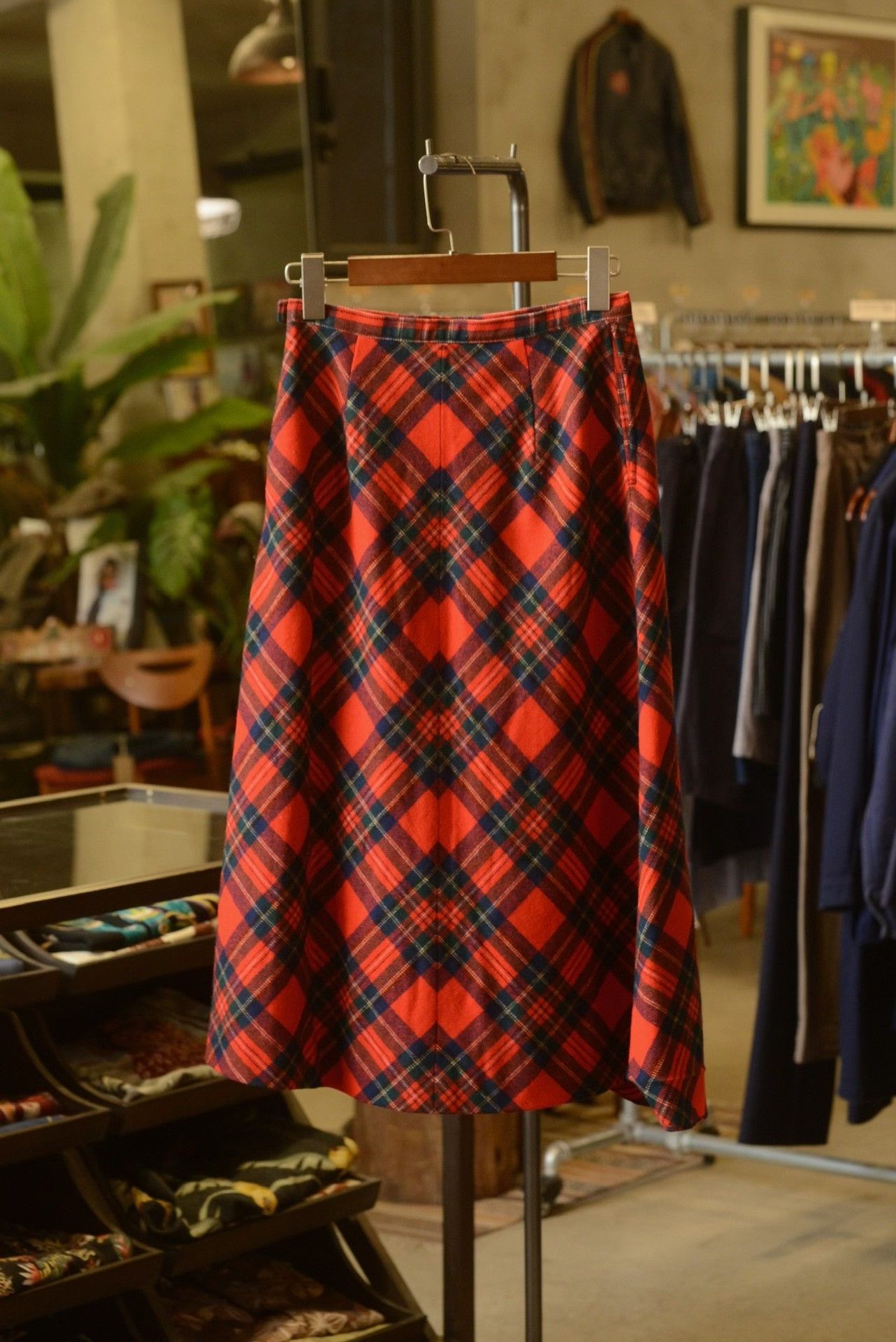 Pendleton Pendleton 1970s Red Green Plaid Skirt Size 27" / US 4 / IT 40 - 5 Thumbnail