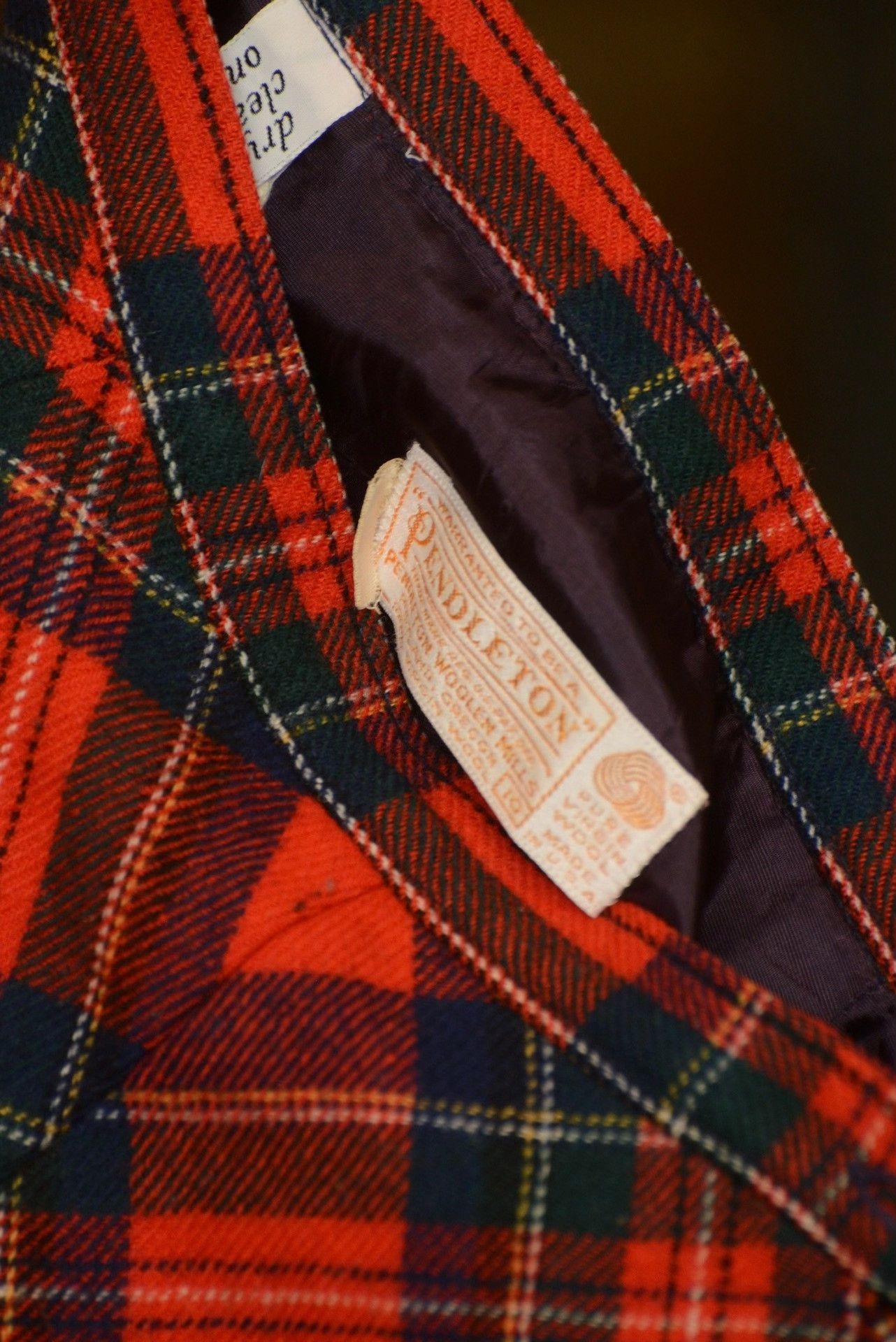 Pendleton Pendleton 1970s Red Green Plaid Skirt Size 27" / US 4 / IT 40 - 7 Thumbnail