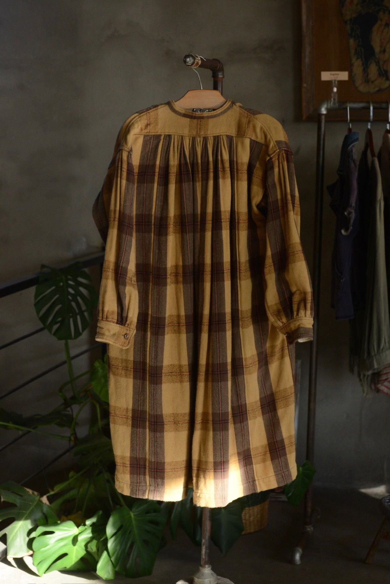 Kapital Kapital Yellow Plaid Smock Thick Dress Size XS / US 0-2 / IT 36-38 - 6 Thumbnail