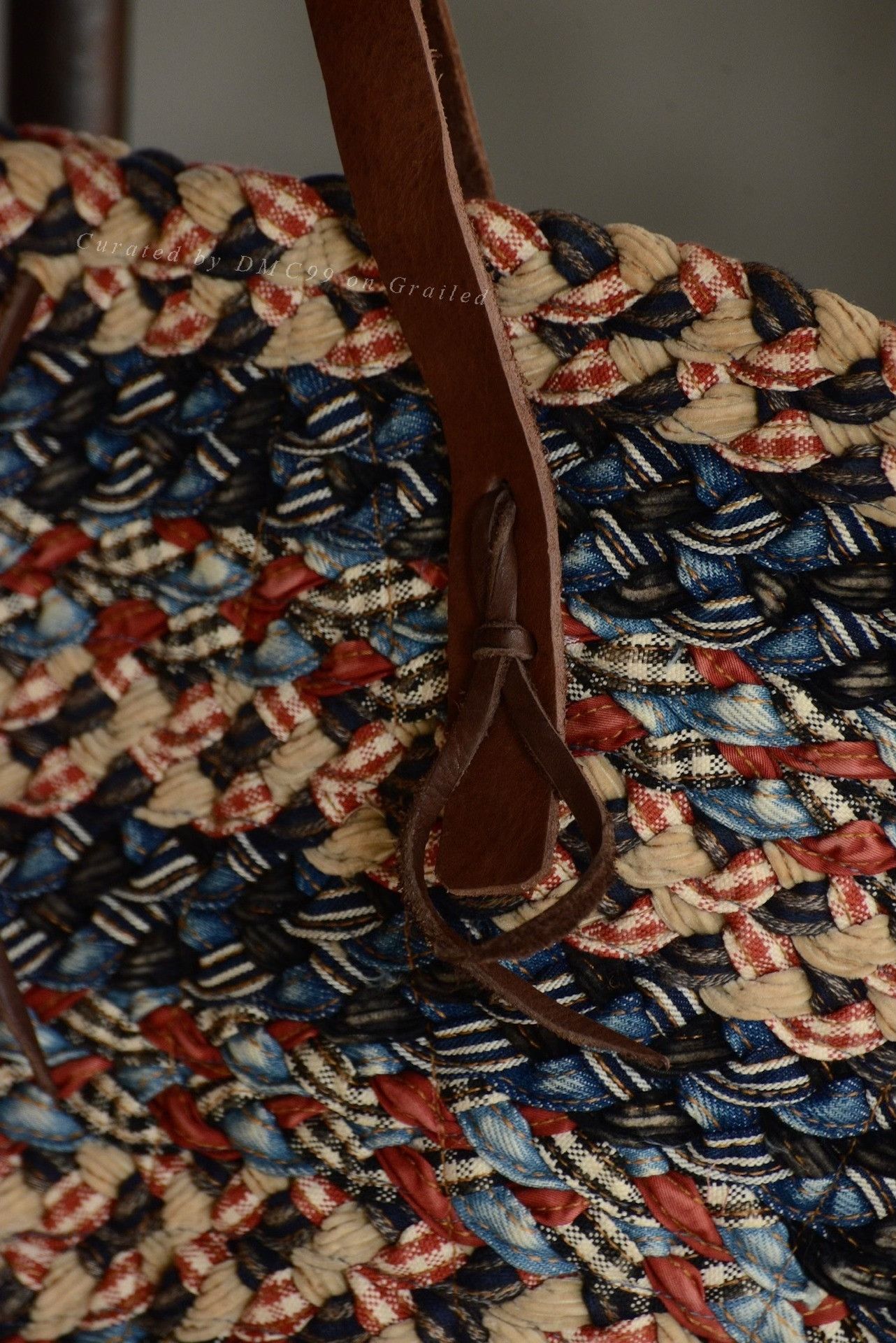 Kapital Kapital Patchwork Woven Large Shoulder Bag Size ONE SIZE - 4 Thumbnail