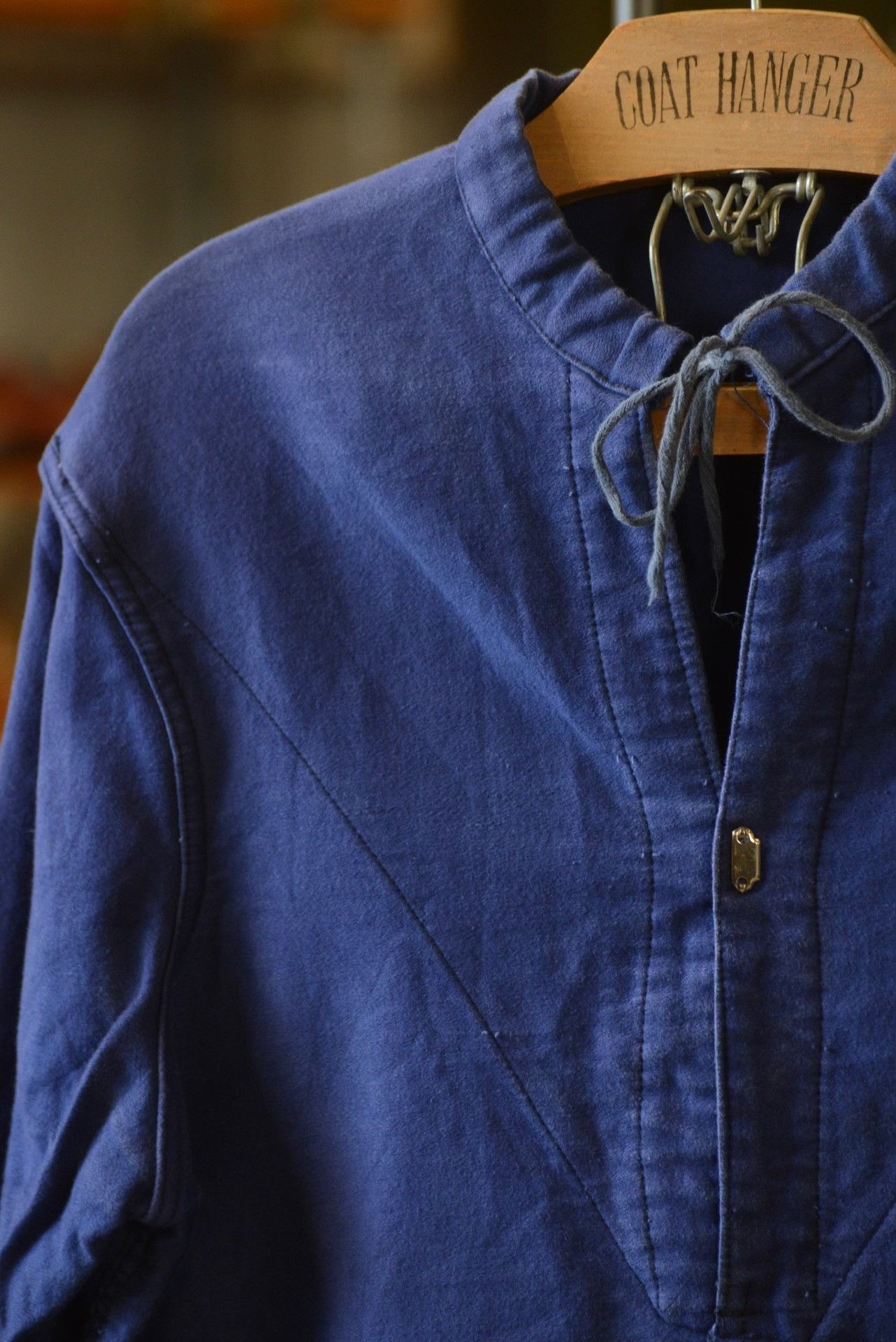 Vintage Vintage 1940s-50s Moleskin Cotton Long Shirt Size US M / EU 48-50 / 2 - 4 Thumbnail