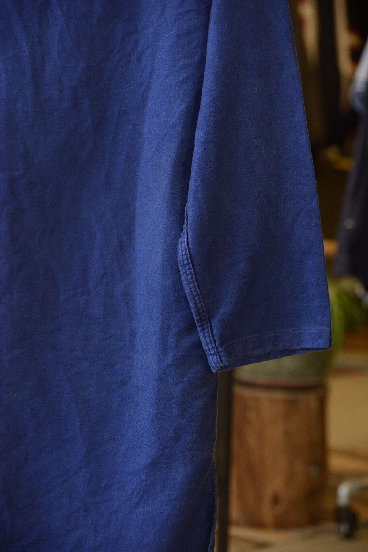 Vintage Vintage 1940s-50s Moleskin Cotton Long Shirt Size US M / EU 48-50 / 2 - 9 Thumbnail