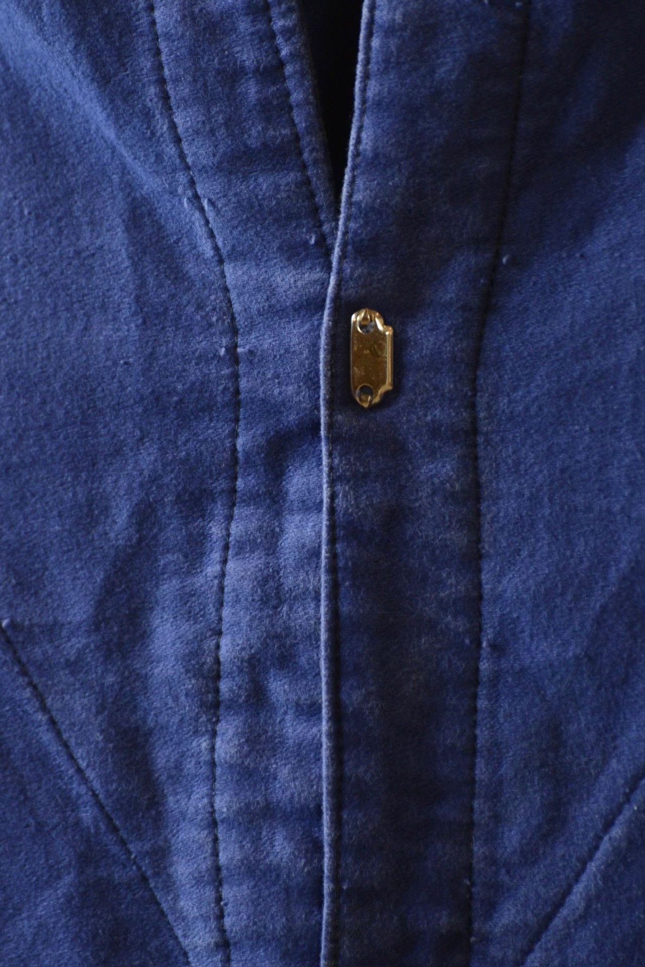Vintage Vintage 1940s-50s Moleskin Cotton Long Shirt Size US M / EU 48-50 / 2 - 6 Thumbnail