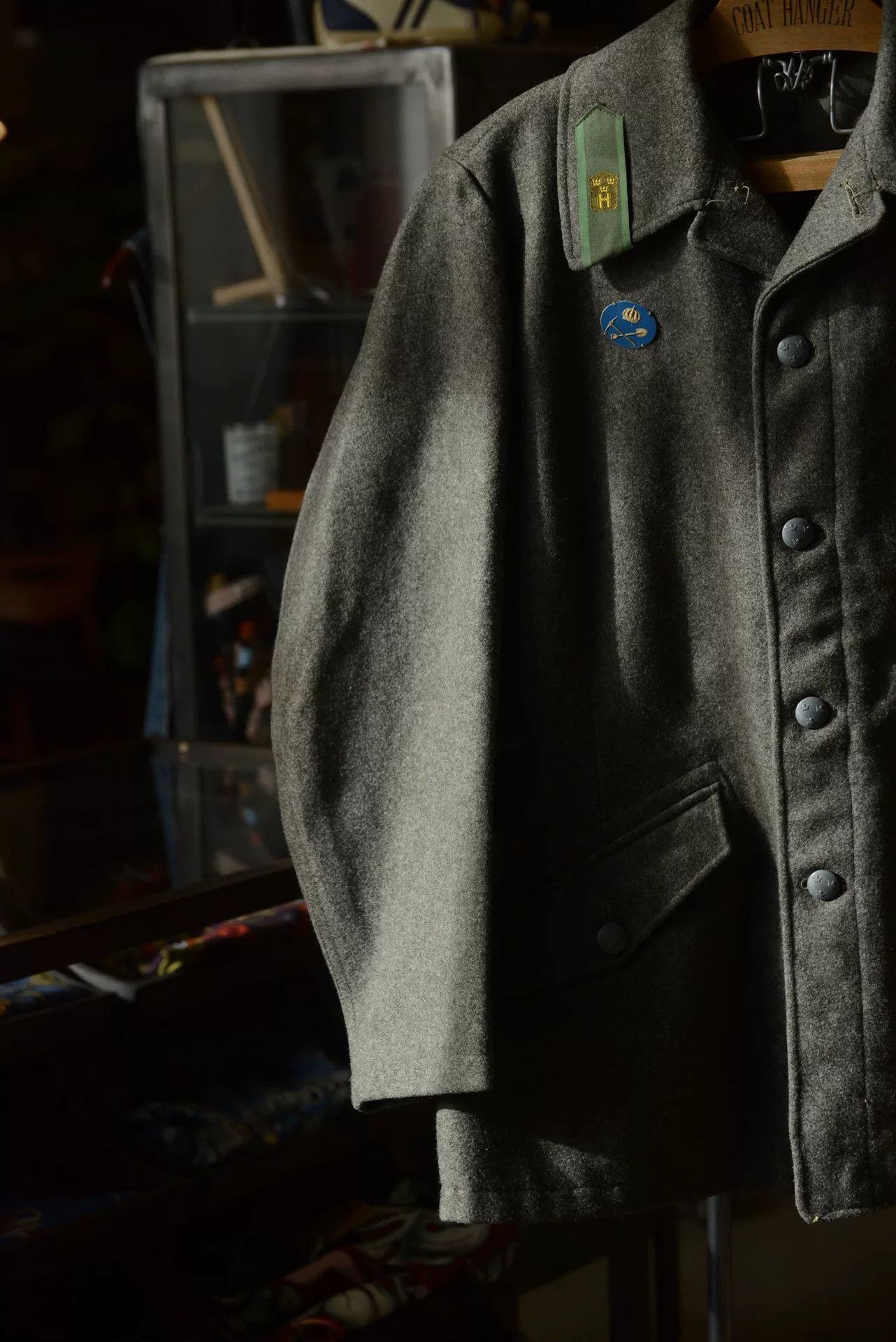 Vintage 1950s Swedish Army M59 Wool Jacket Size US M / EU 48-50 / 2 - 5 Thumbnail