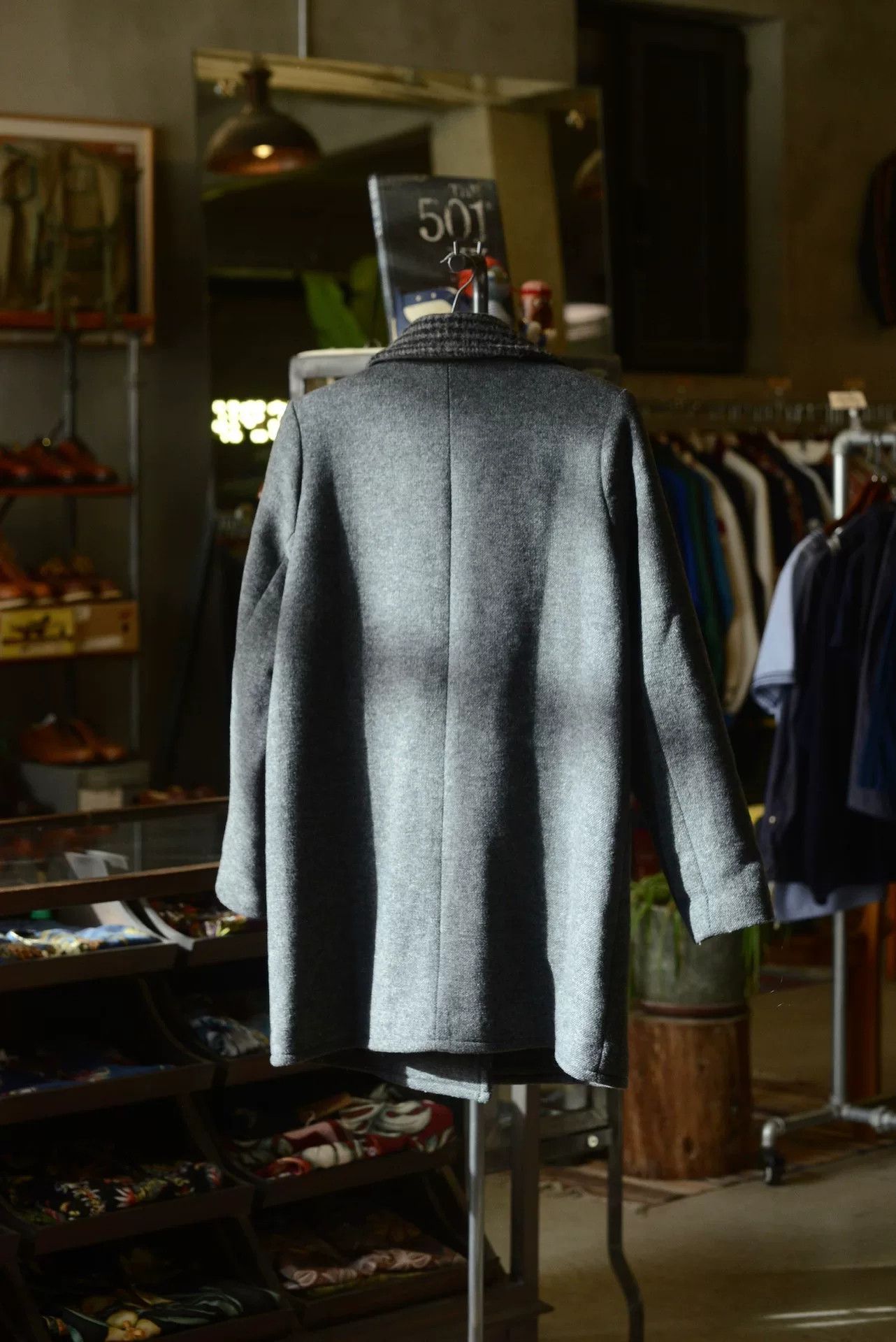 Woolrich Woolen Mills Woolrich Tweed Patchwork Peak Lapel Coat Size M / US 6-8 / IT 42-44 - 6 Thumbnail