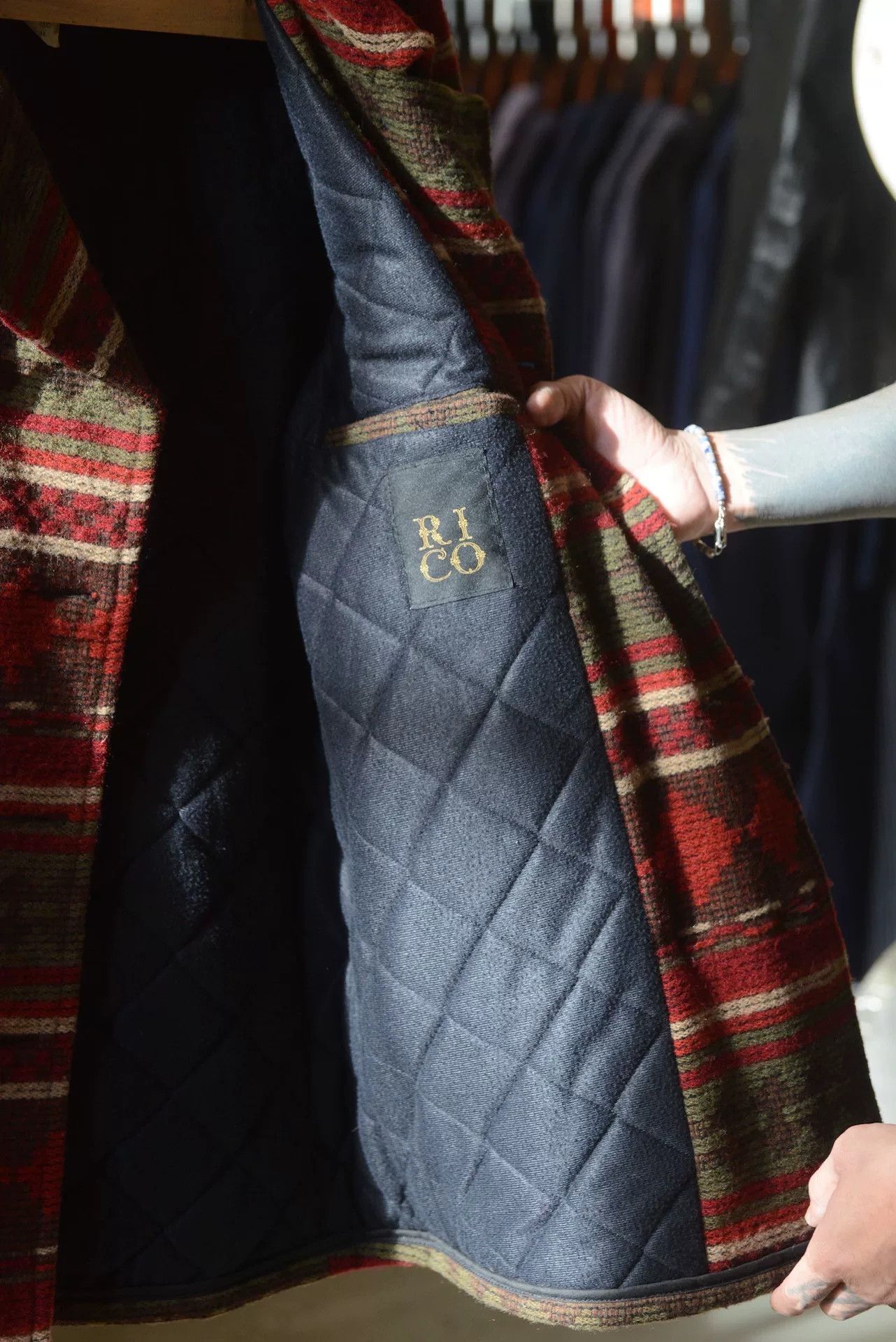 Johnson Woolen Mills Johnson Woolen Mills Totem Woven Wool Coat Size S / US 4 / IT 40 - 8 Thumbnail
