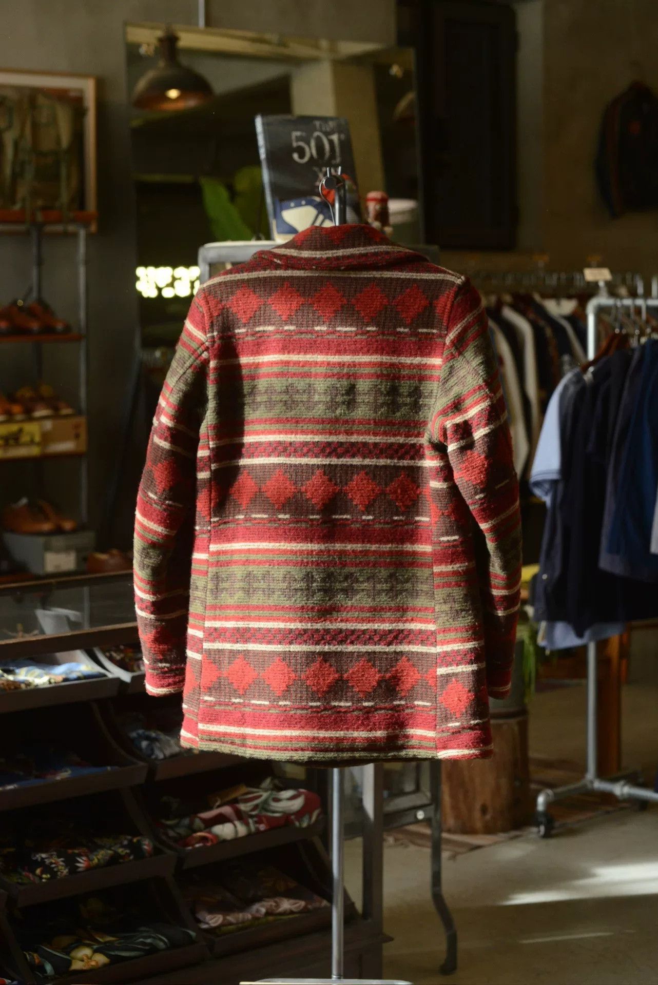 Johnson Woolen Mills Johnson Woolen Mills Totem Woven Wool Coat Size S / US 4 / IT 40 - 5 Thumbnail