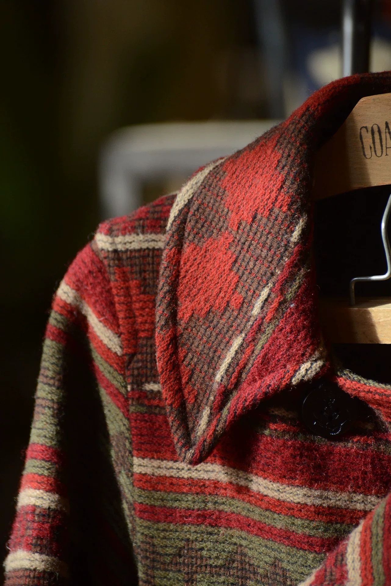Johnson Woolen Mills Johnson Woolen Mills Totem Woven Wool Coat Size S / US 4 / IT 40 - 2 Thumbnail