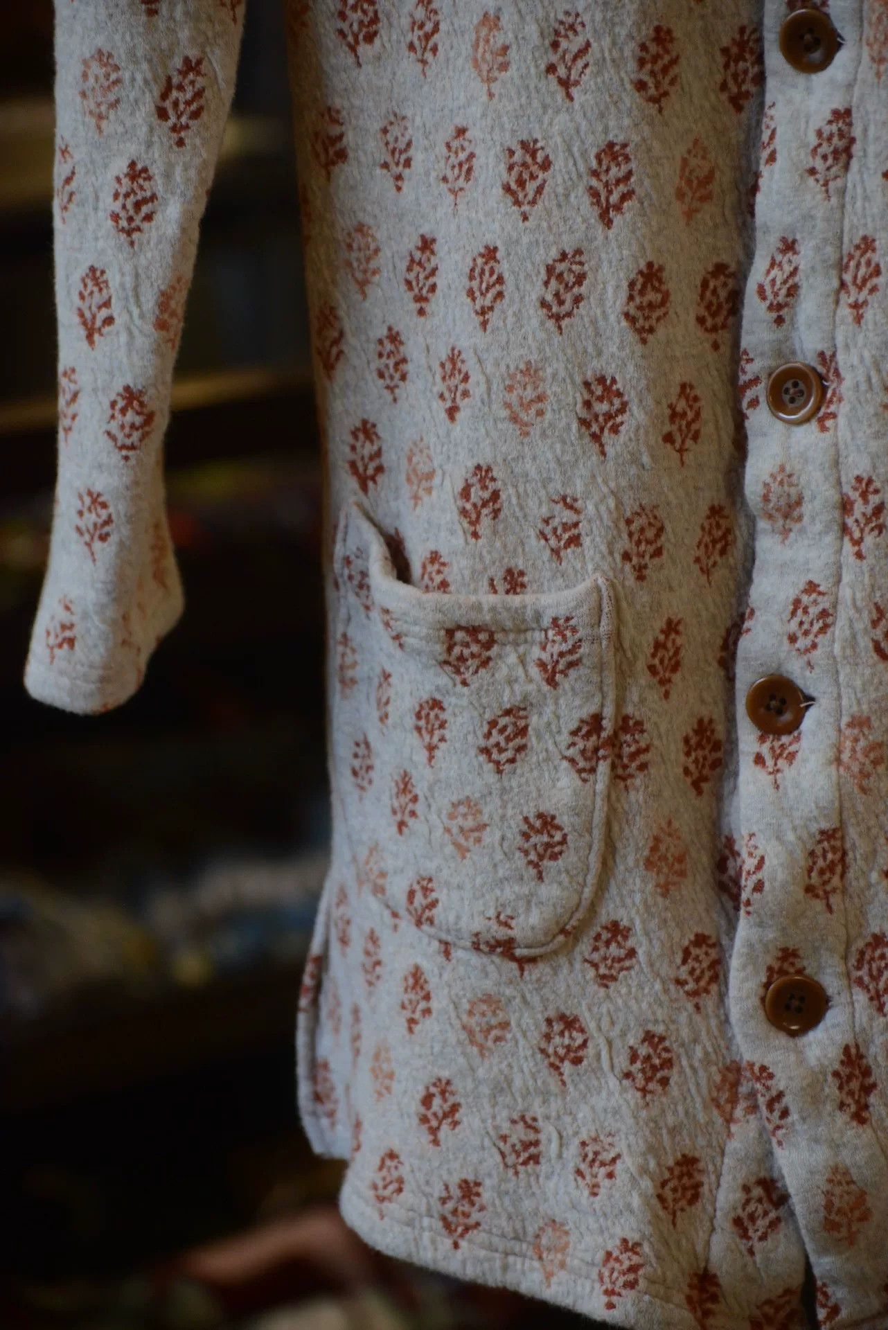 Kapital Kapital Cotton-Wool Floral Long Cardigan Size S / US 4 / IT 40 - 4 Thumbnail