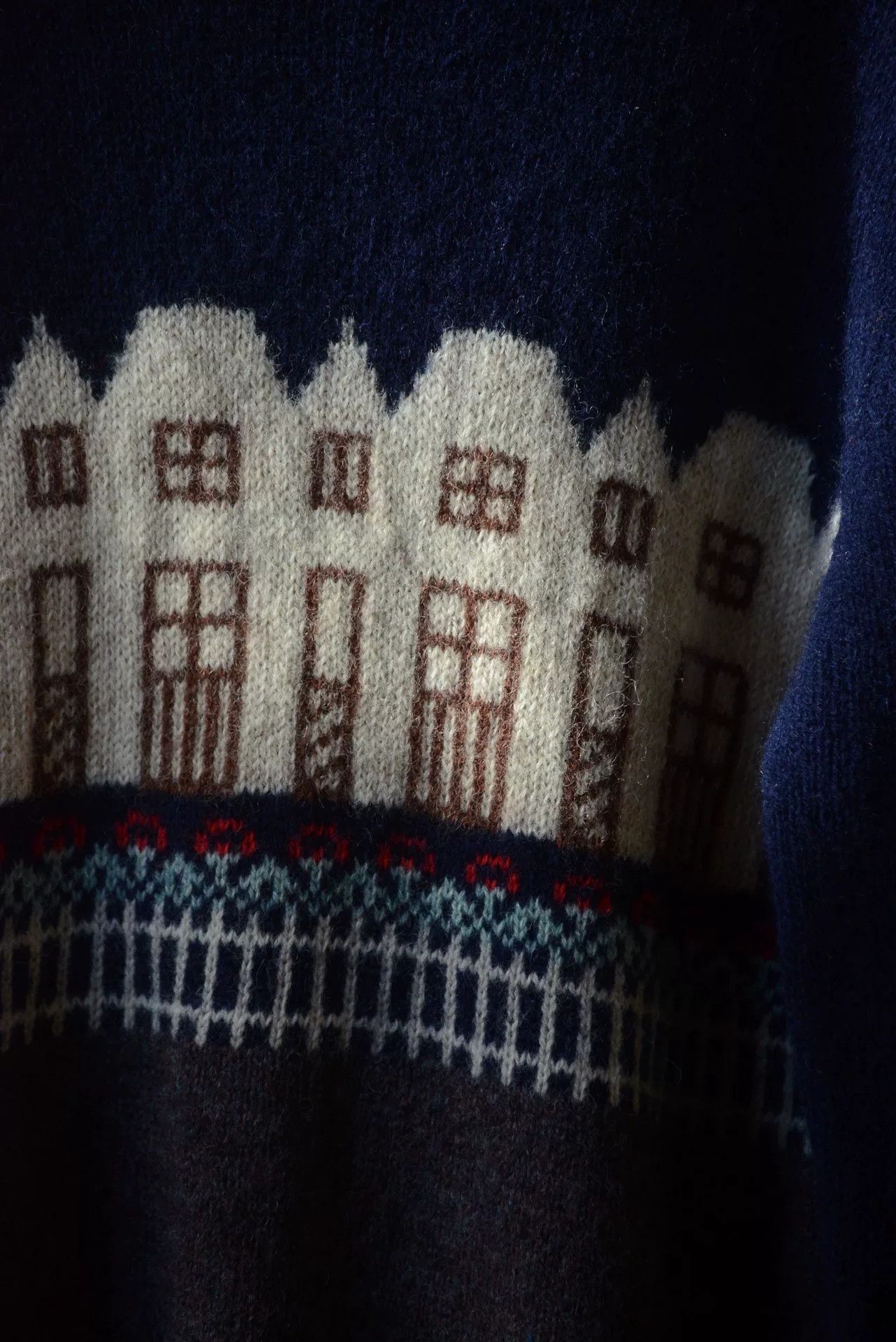 Woolrich Woolen Mills Woolrich 1980s House Pattern Wool Sweater Size US M / EU 48-50 / 2 - 4 Thumbnail