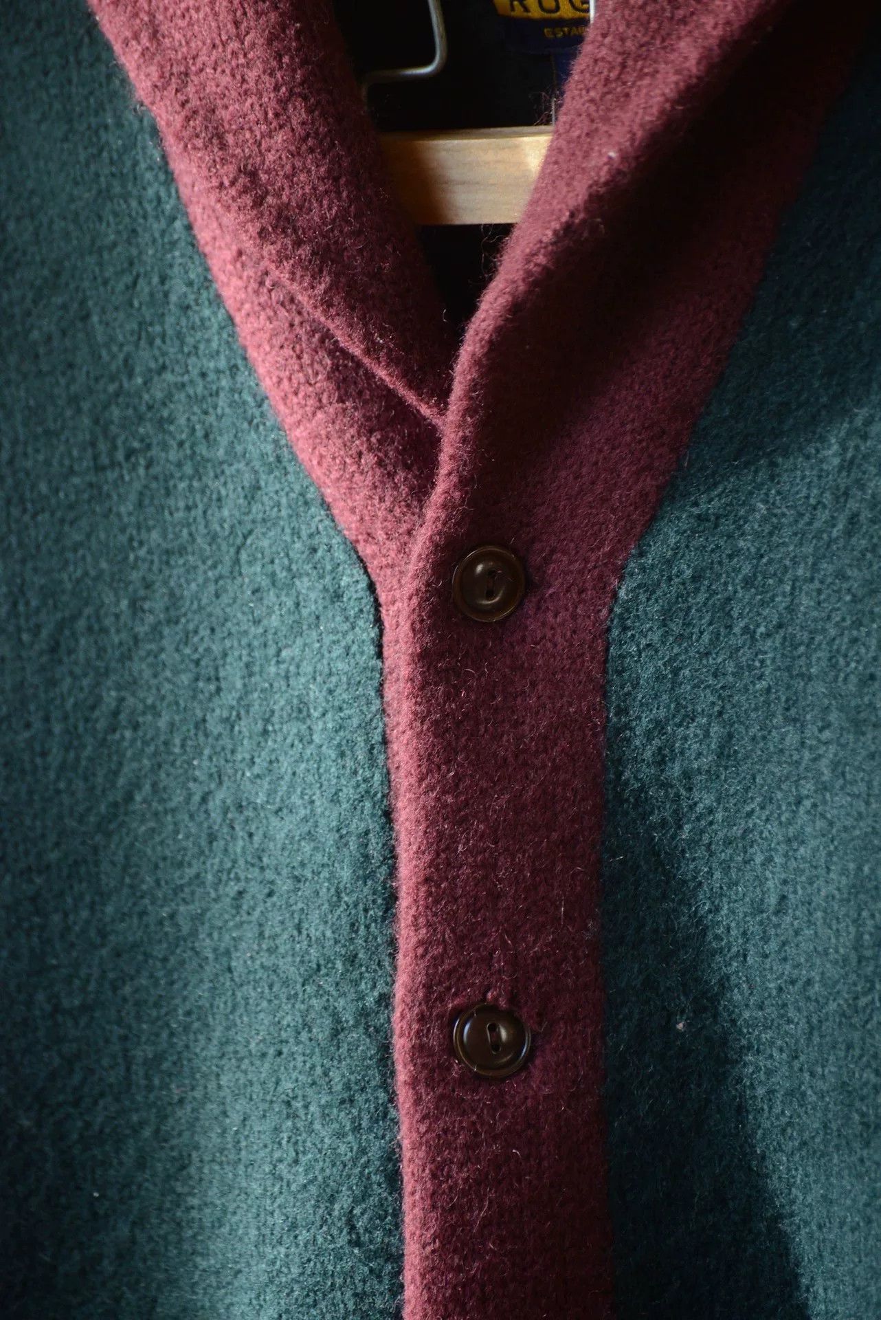 Rugby Ralph Lauren Rugby RL Shawl Collar Colorblock Wool Cardigan Size US L / EU 52-54 / 3 - 5 Thumbnail