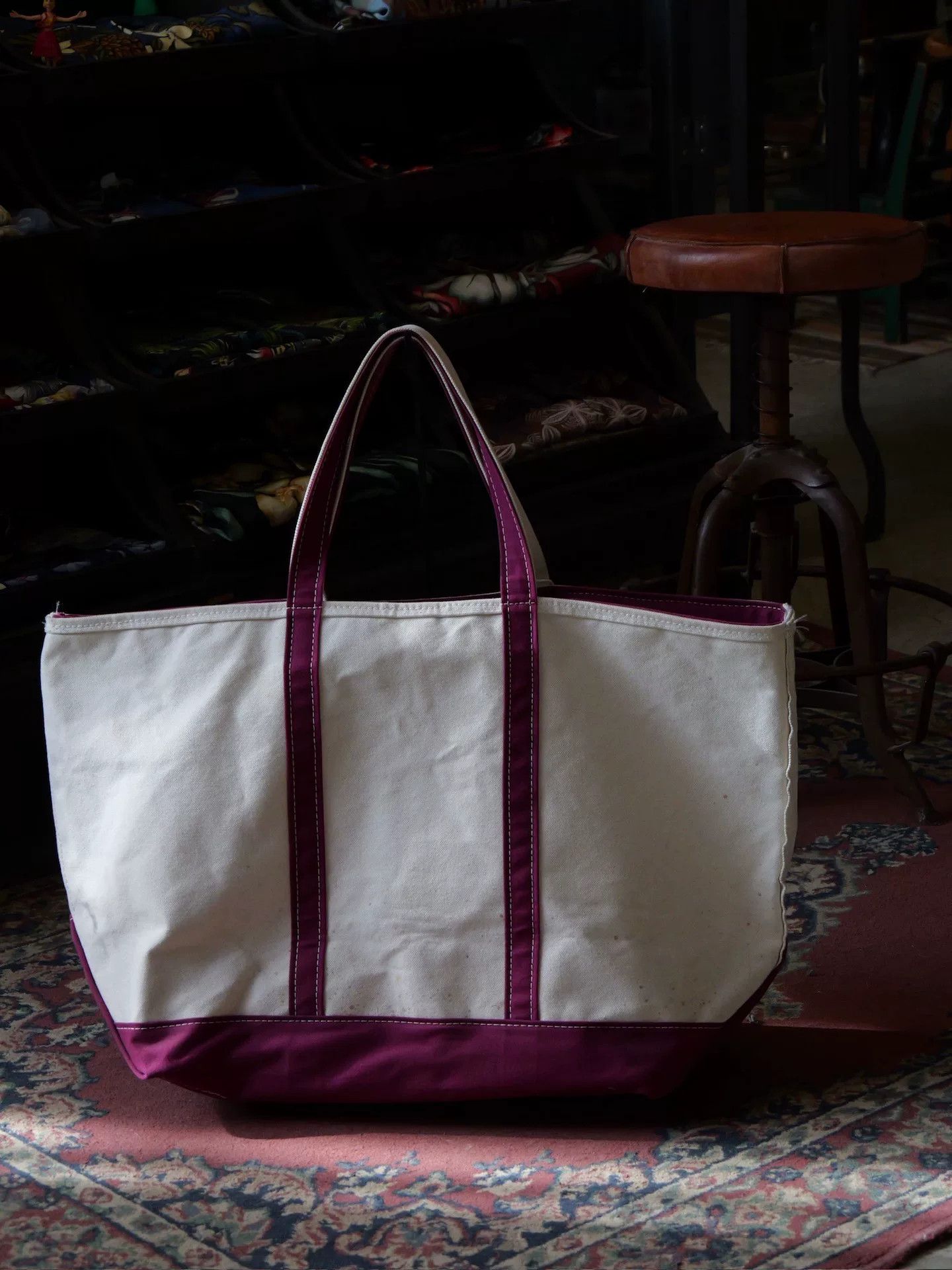 L.L. Bean L.L.Bean 1993 Oversized Canvas Bag Size ONE SIZE - 6 Thumbnail