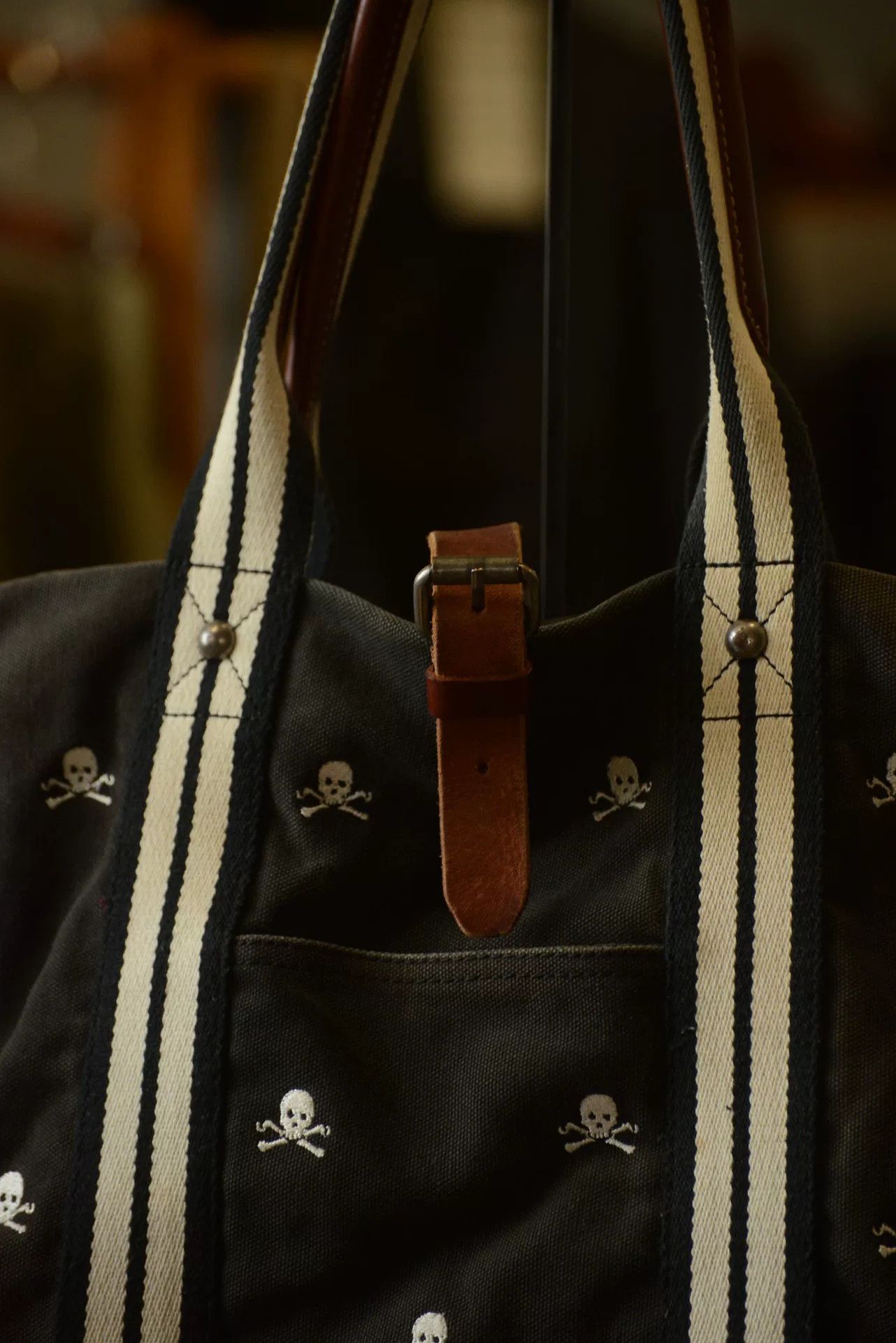 Rugby Ralph Lauren Ralph Lauren Rugby Skull Embroidery Tote Size ONE SIZE - 3 Thumbnail