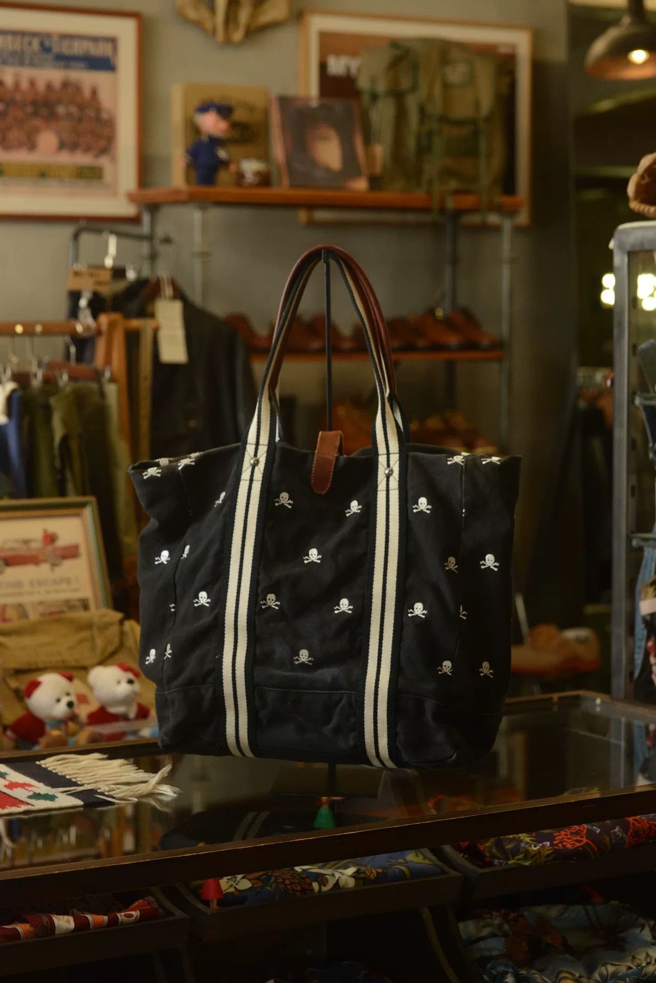 Rugby Ralph Lauren Ralph Lauren Rugby Skull Embroidery Tote Size ONE SIZE - 5 Thumbnail