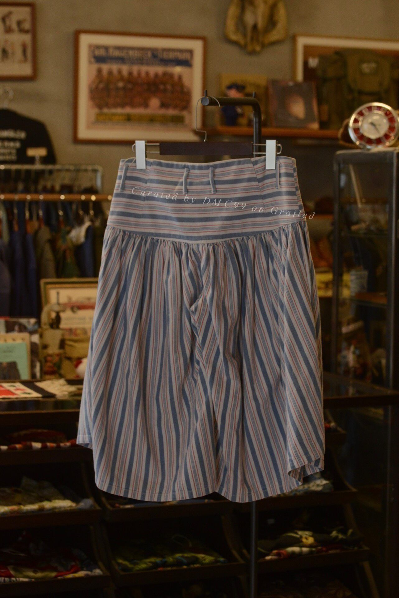 Kapital Kapital Striped High-Waist Cropped Culottes Size 40" / US 18 - 8 Thumbnail