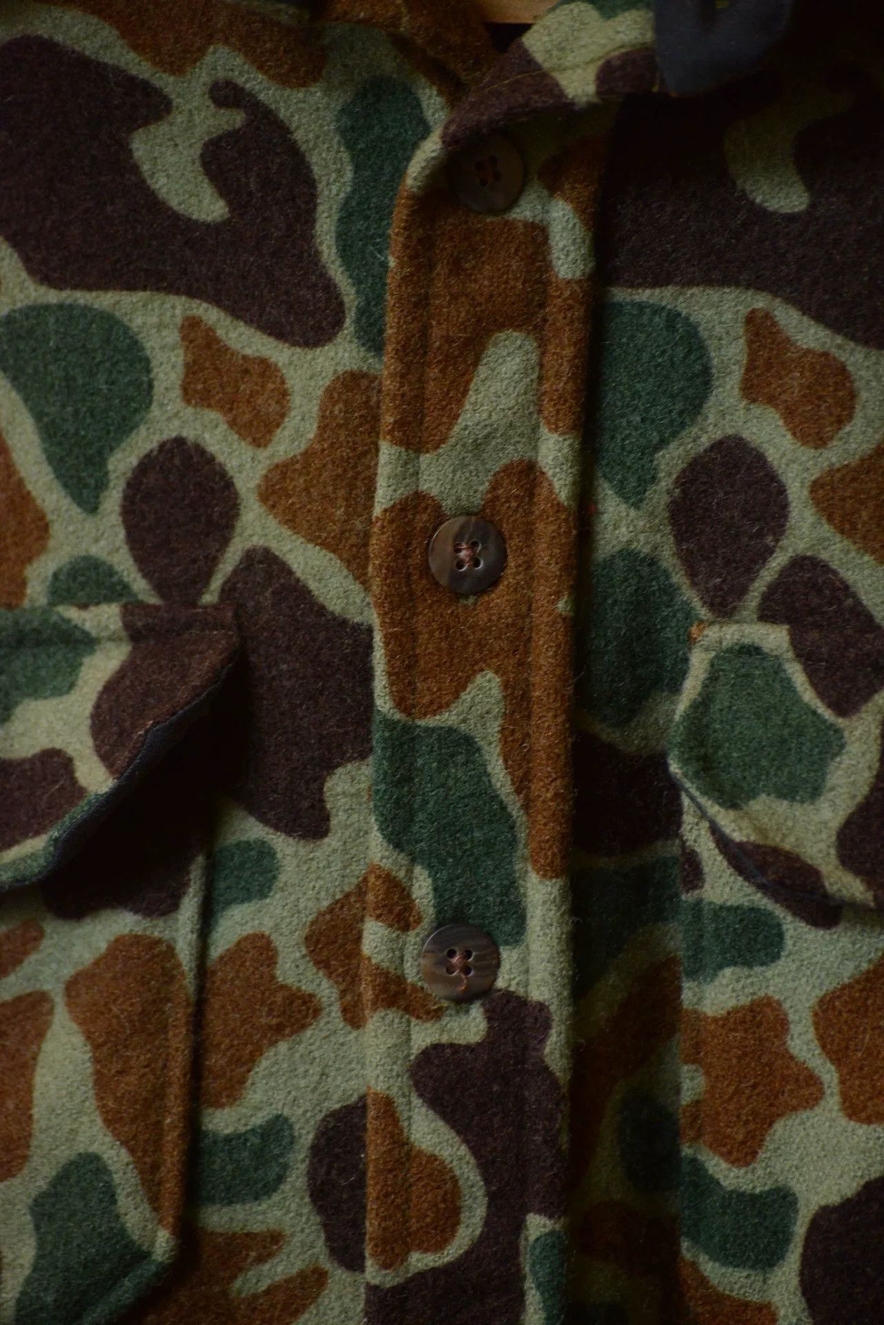 Vintage 1980s Woolrich Camo Shirt Jacket Size US M / EU 48-50 / 2 - 8 Thumbnail