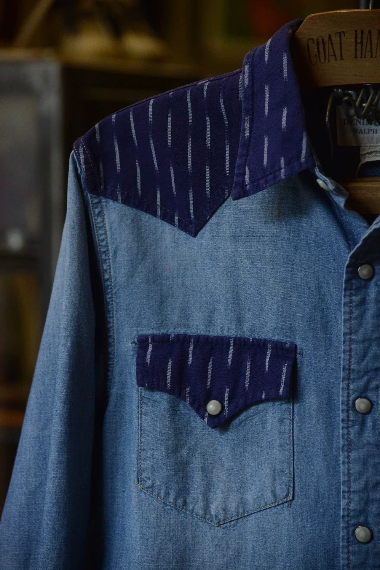 Vintage Vintage RL Denim Supply Patchwork Shirt Size US M / EU 48-50 / 2 - 2 Thumbnail