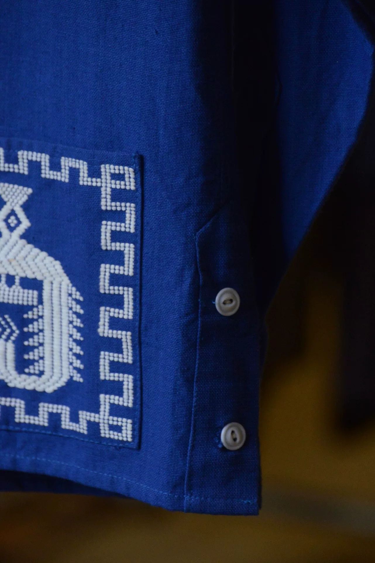 Vintage 1970s Vintage Mexican Embroidered Guayabera Jacket Size US M / EU 48-50 / 2 - 4 Thumbnail