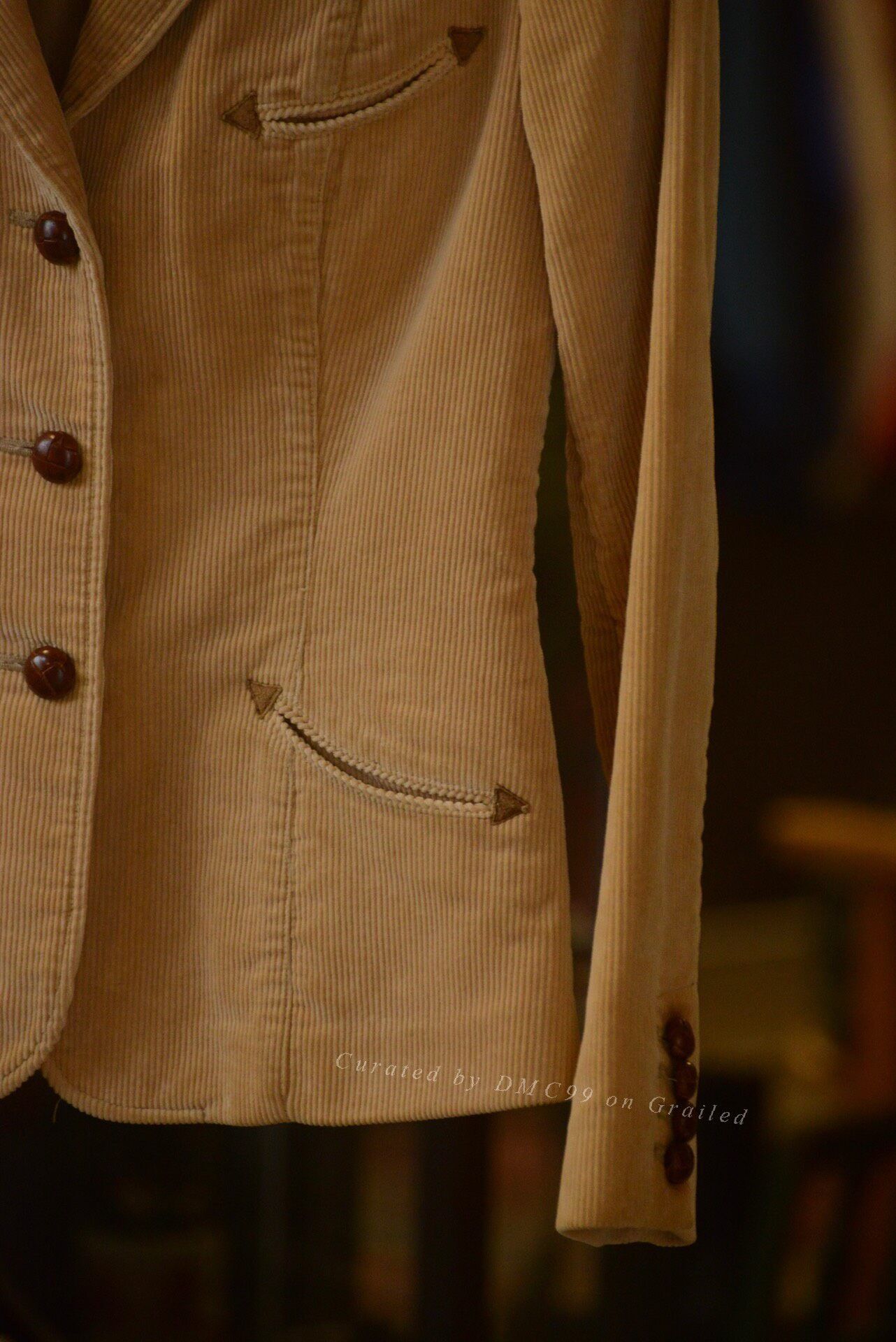 Ralph Lauren Ralph Lauren Corduroy Leather Blazer Size S / US 4 / IT 40 - 3 Thumbnail