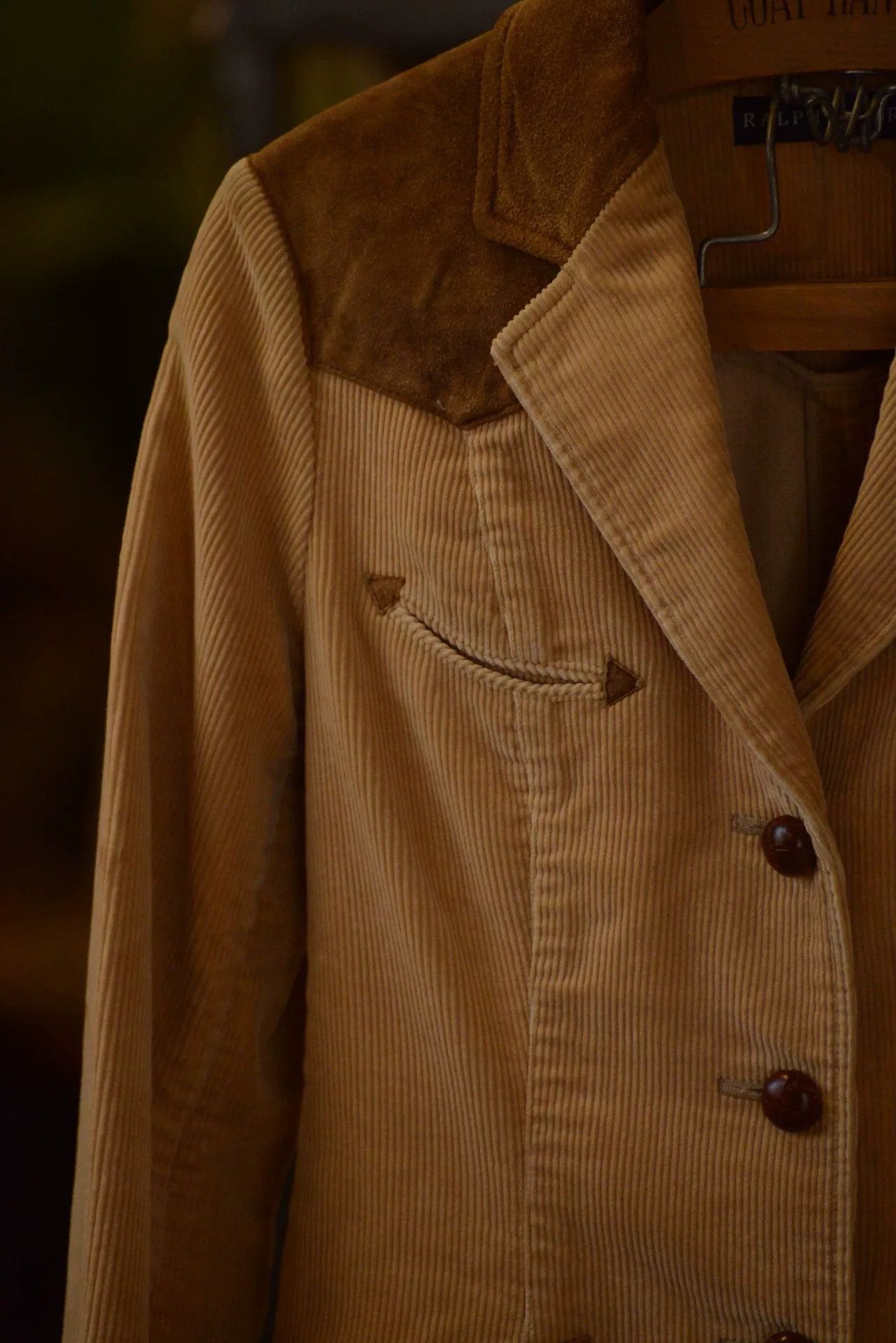 Ralph Lauren Ralph Lauren Corduroy Leather Blazer Size S / US 4 / IT 40 - 2 Thumbnail