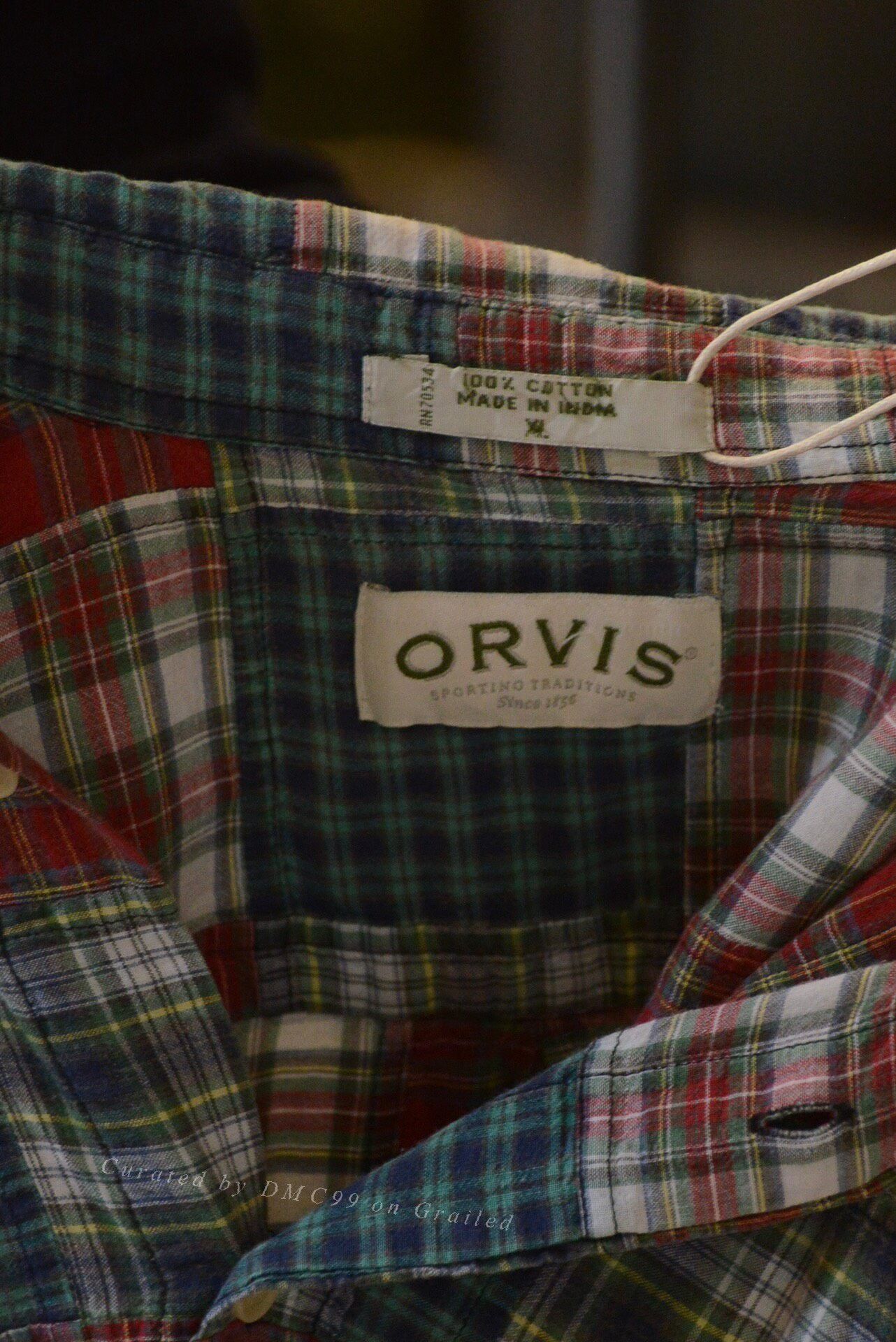 Orvis Orvis Patchwork Plaid Shirt Size US XL / EU 56 / 4 - 9 Thumbnail