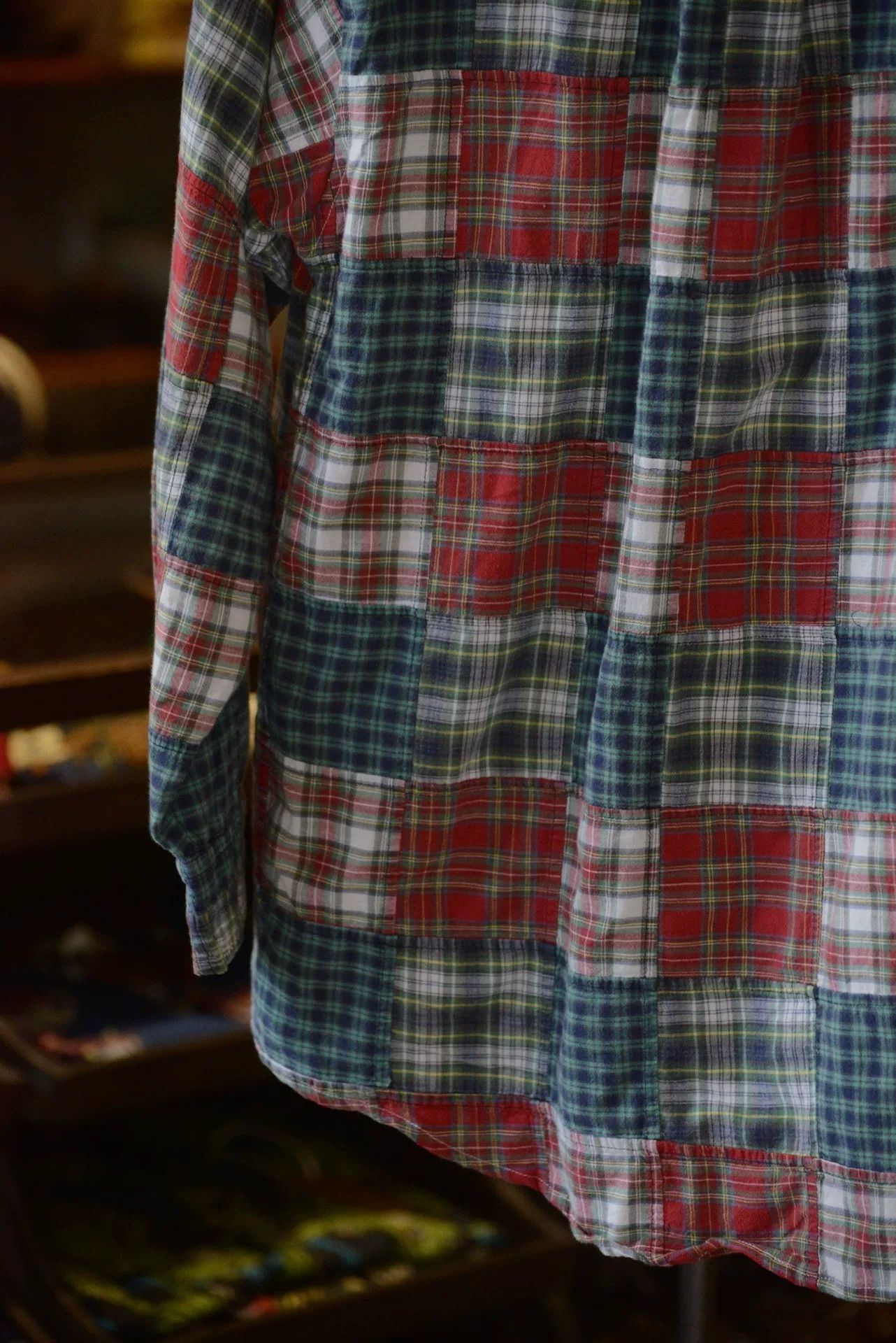 Orvis Orvis Patchwork Plaid Shirt Size US XL / EU 56 / 4 - 8 Thumbnail