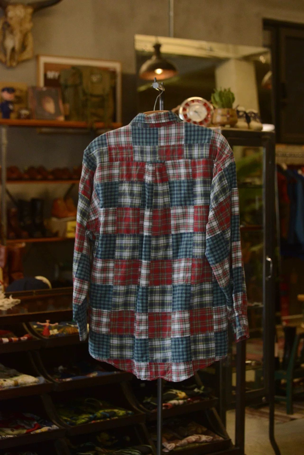 Orvis Orvis Patchwork Plaid Shirt Size US XL / EU 56 / 4 - 6 Thumbnail
