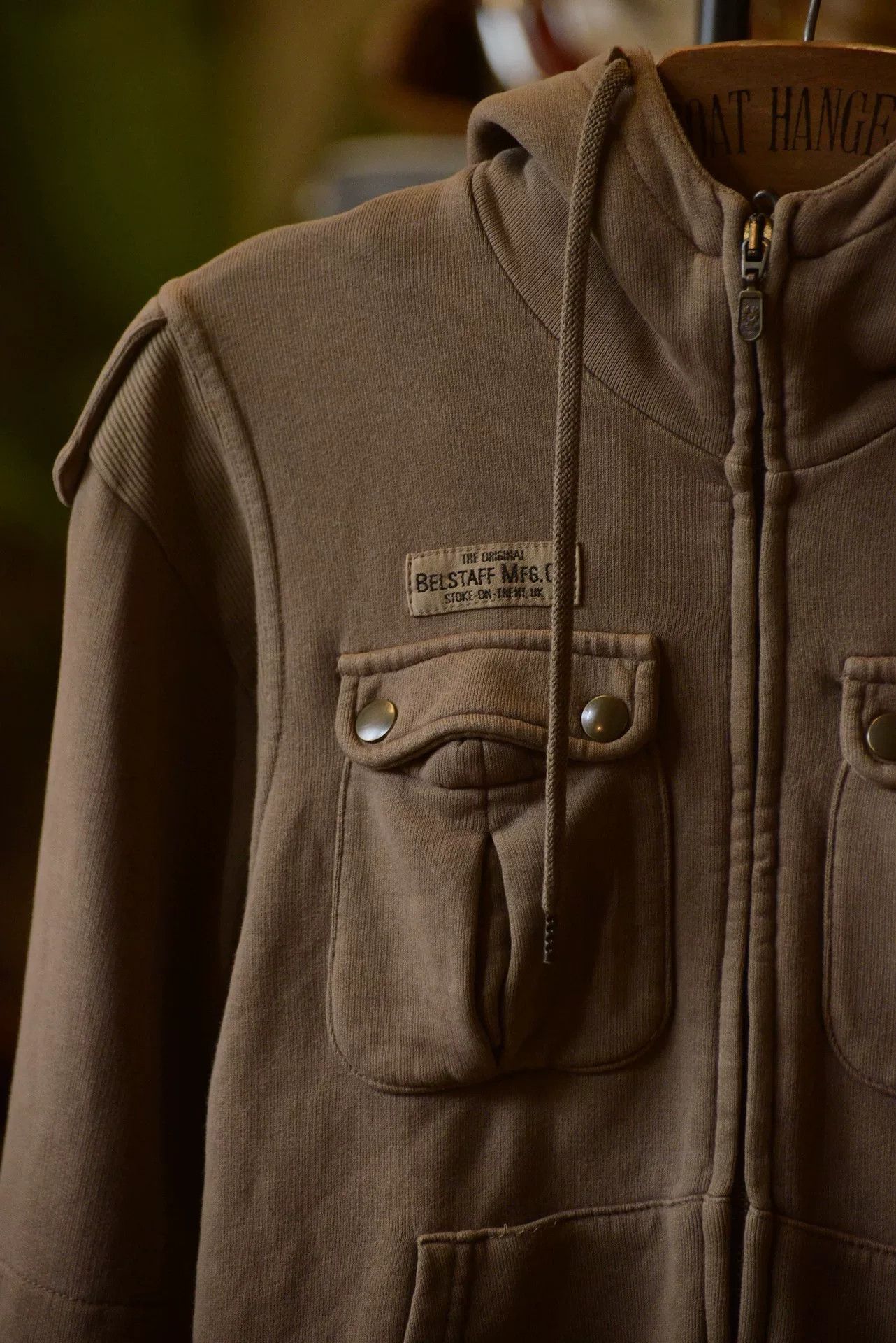 Belstaff Belstaff Khaki Zip Hoodie Italy Size US S / EU 44-46 / 1 - 2 Thumbnail
